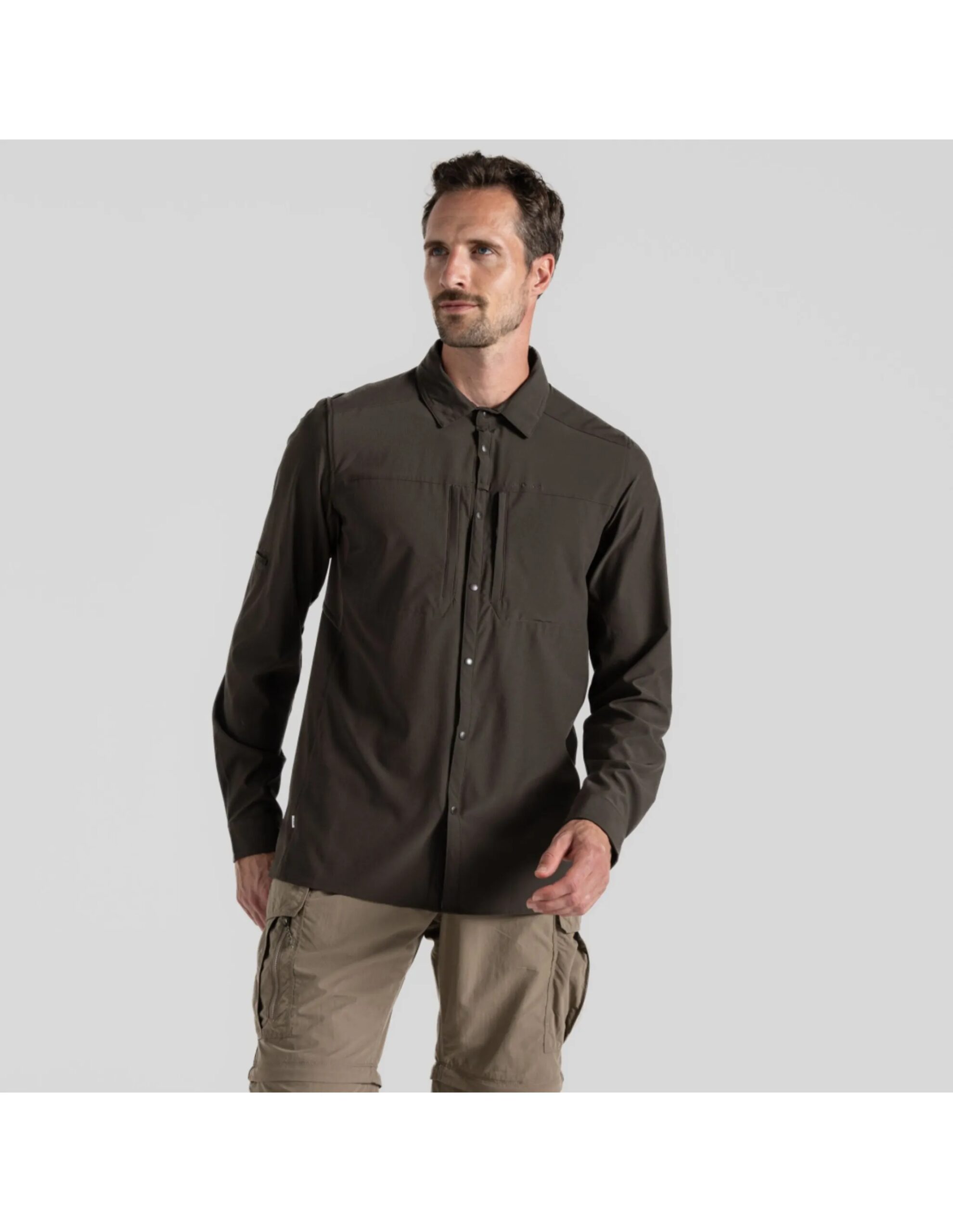Craghoppers NosiLife Pro LS Shirt Heren (Maat – M, Kleur – Woodland Green)