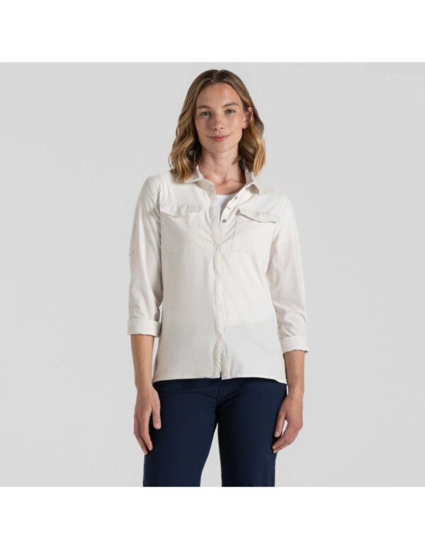Craghoppers NosiLife Pro LS Shirt III Dames (Maat - 14, Kleur - Sea Salt)