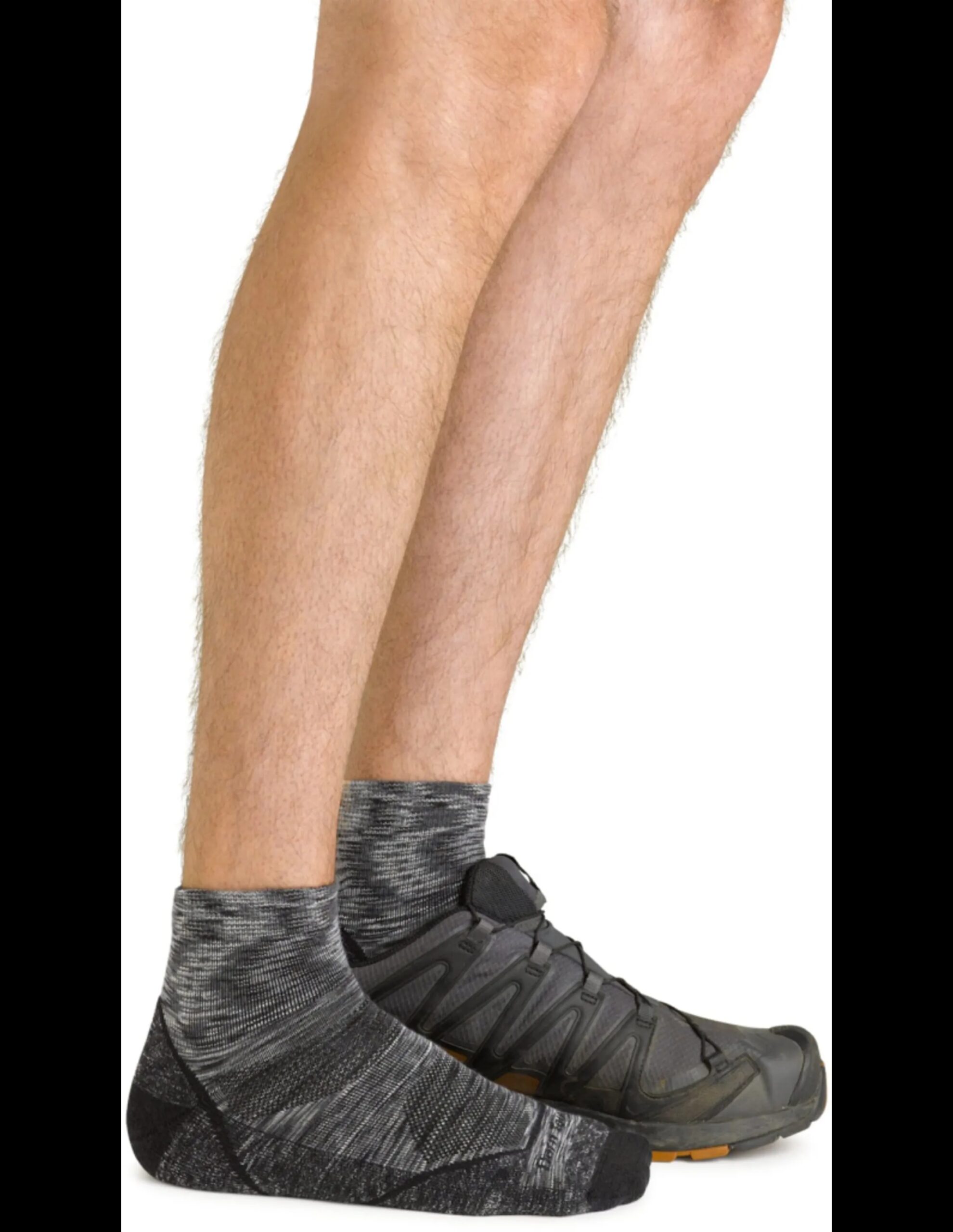 Darn Tough Light Hiker 1/4 Lichtgewicht Sokken Heren (Maat – M, Kleur – Space Gray)