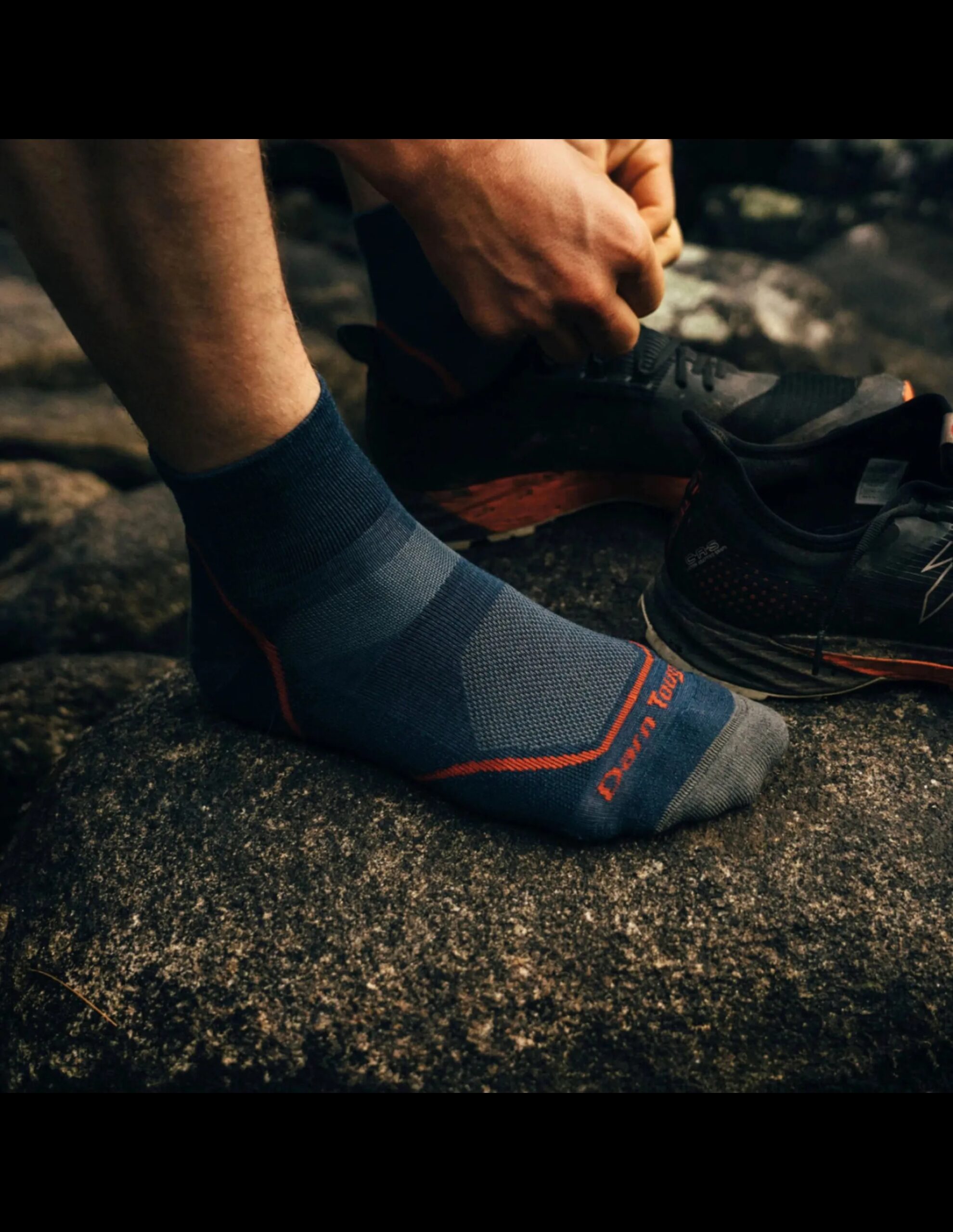 Darn Tough Light Hiker 1/4 Lichtgewicht Sokken Heren (Maat – XL, Kleur – Denim)