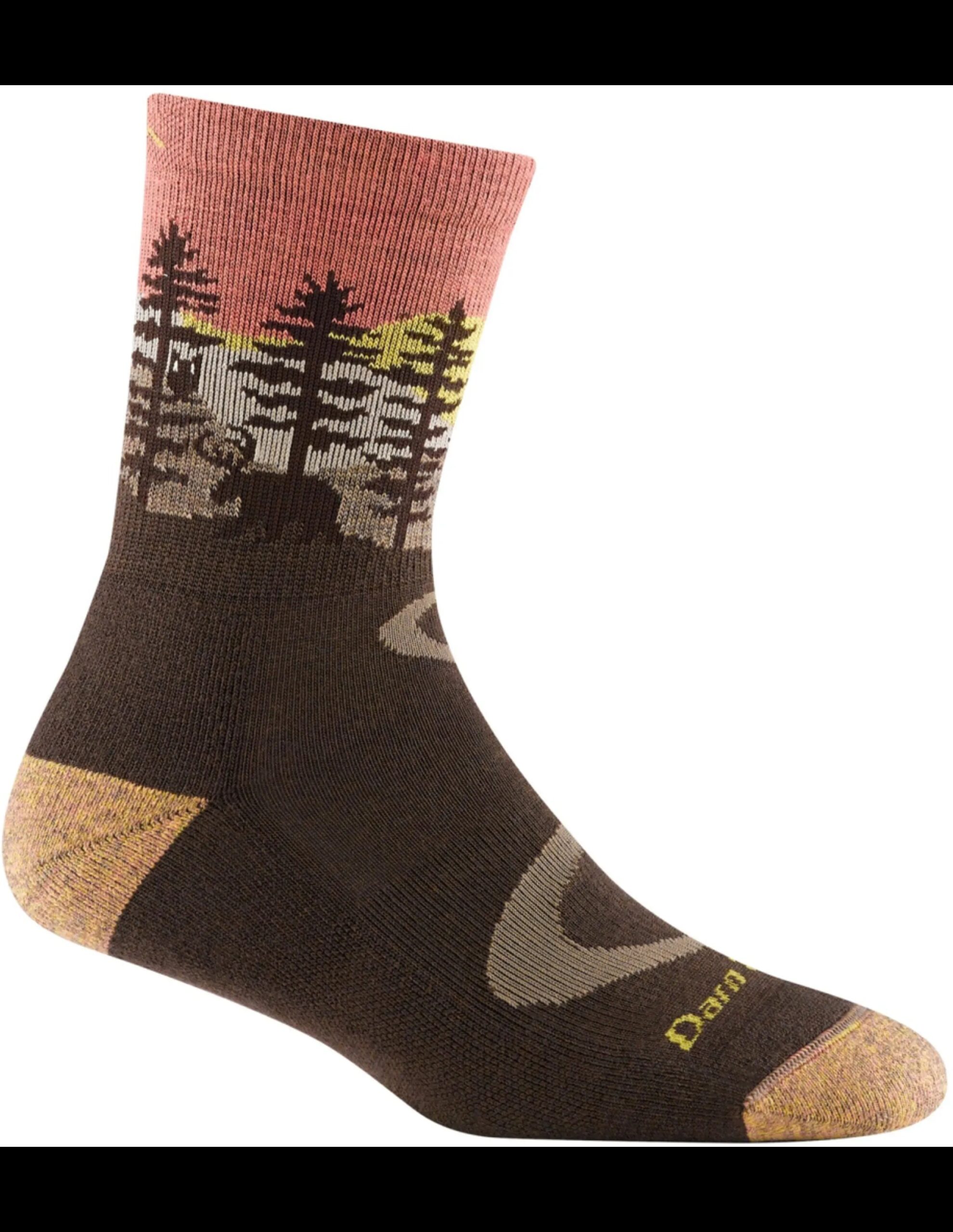 Darn Tough Northwoods Micro Crew Midweight Wandelsokken Dames (Maat – M, Kleur – Earth)