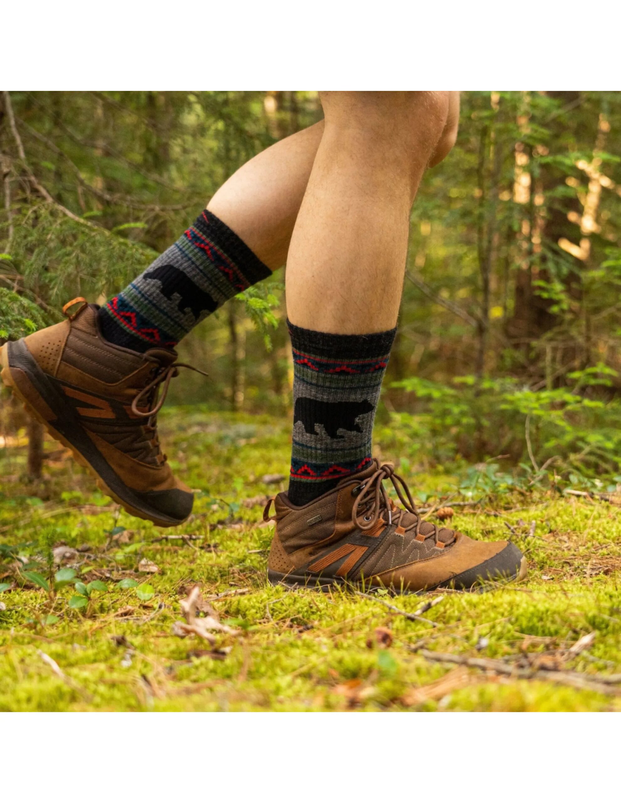 Darn Tough VanGrizzle Boot Midweight Hiking Socks Heren (Maat – M, Kleur – Charcoal)