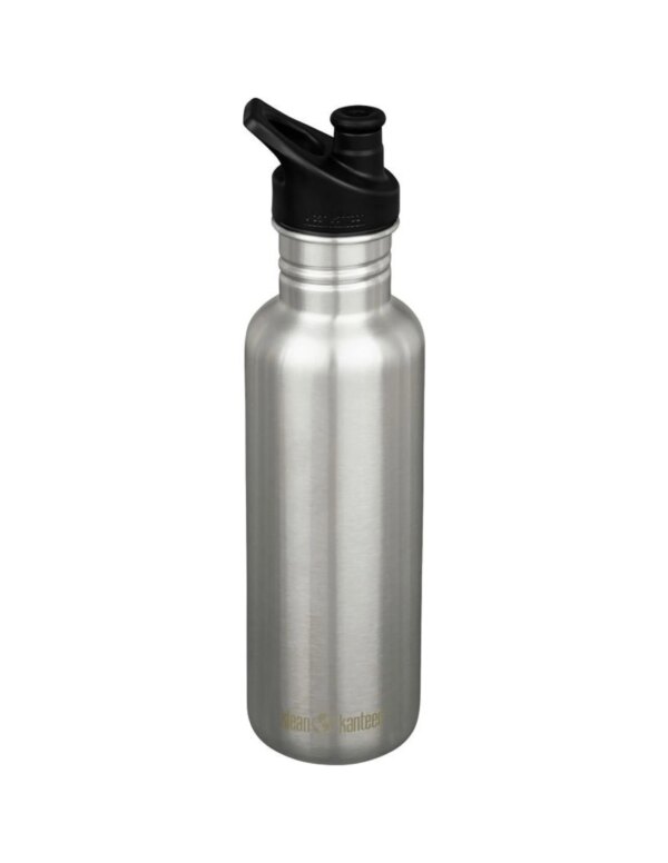 Drinkfles Classic met Sportdop (Maat - 800ml, Kleur - Brushed stainless)