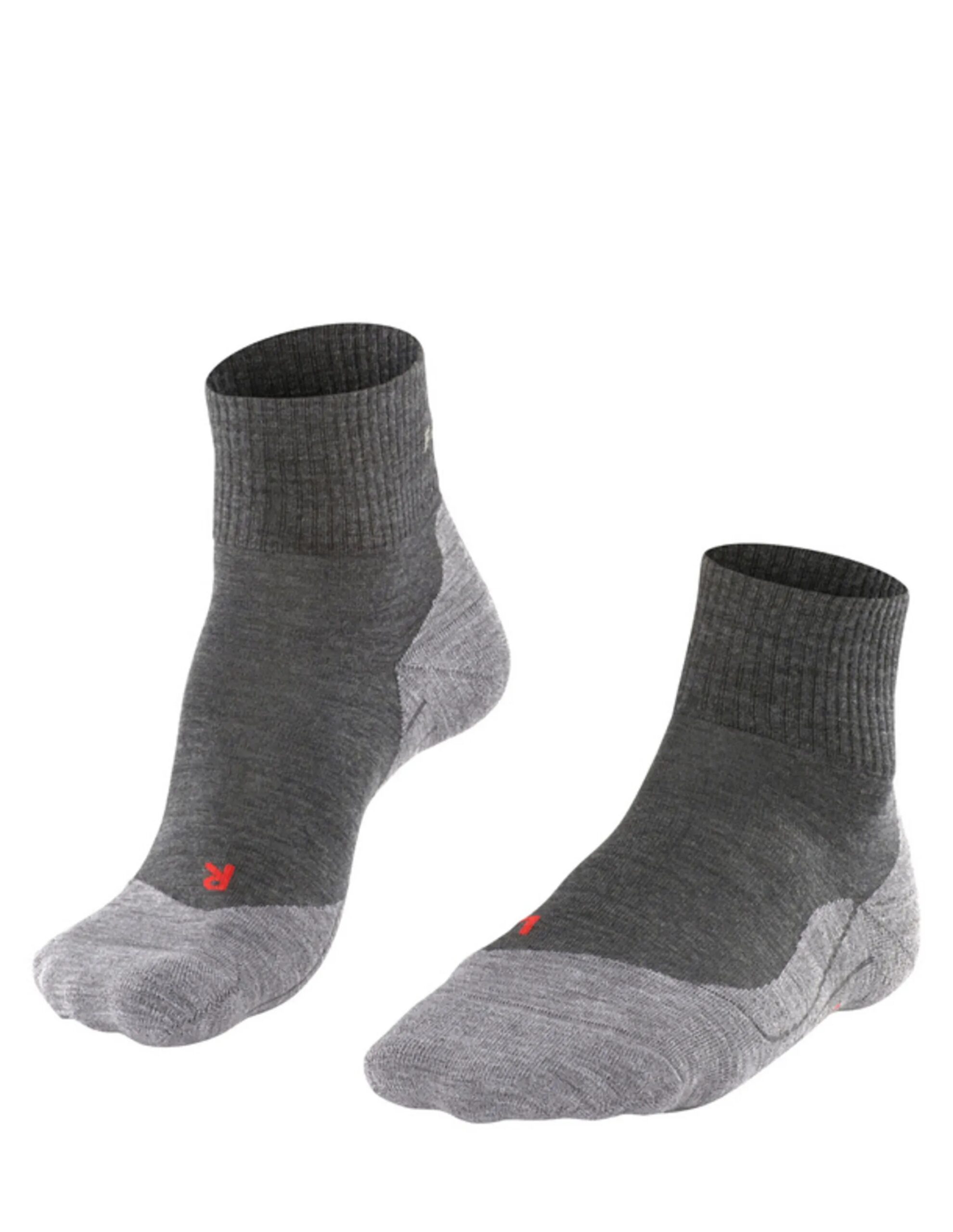 Falke TK5 Wander Korte Sokken Heren (Maat – 39-41, Kleur – Asphalt mel.)