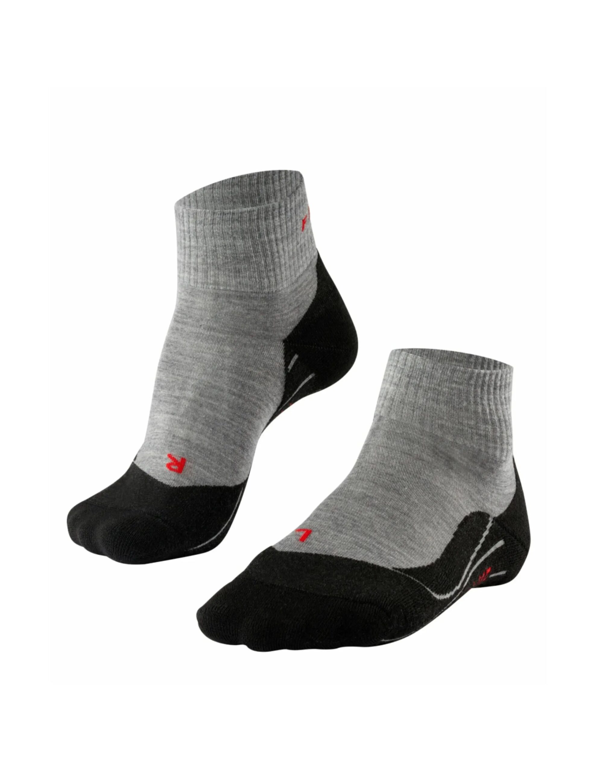 Falke TK5 Wander Korte Wandelsokken Dames (Maat – 41-42, Kleur – Light Grey)