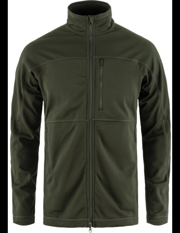 Fjallraven Abisko Lite Fleece Jacket Heren (Maat - L, Kleur - Deep Forest)