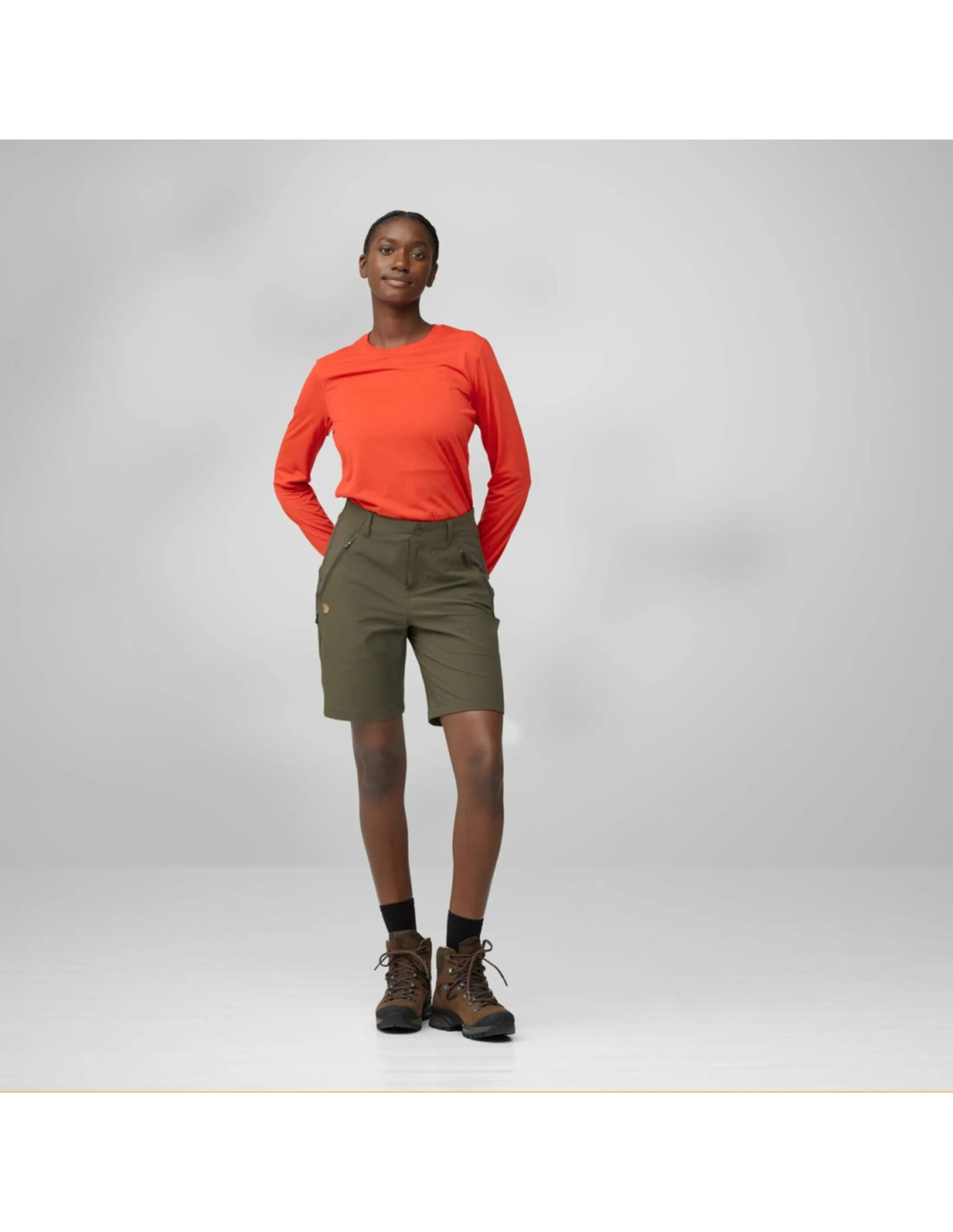 Fjallraven Abisko Trail Stretch Shorts Dames (Maat – 38, Kleur – Deep Forest)