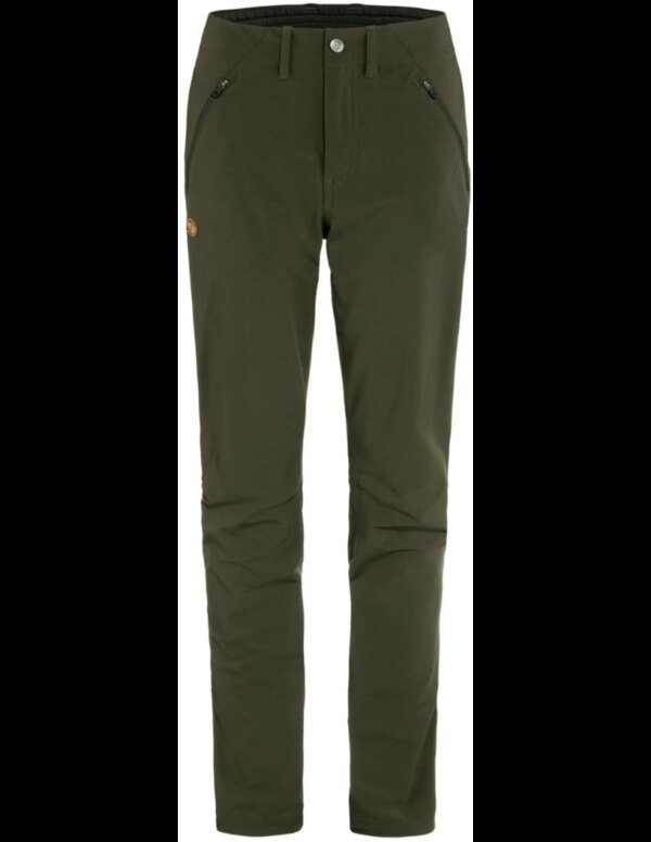 Fjallraven Abisko Trail Stretch Wandelbroek Dames (Maat - 44/L, Kleur - Deep Forest)