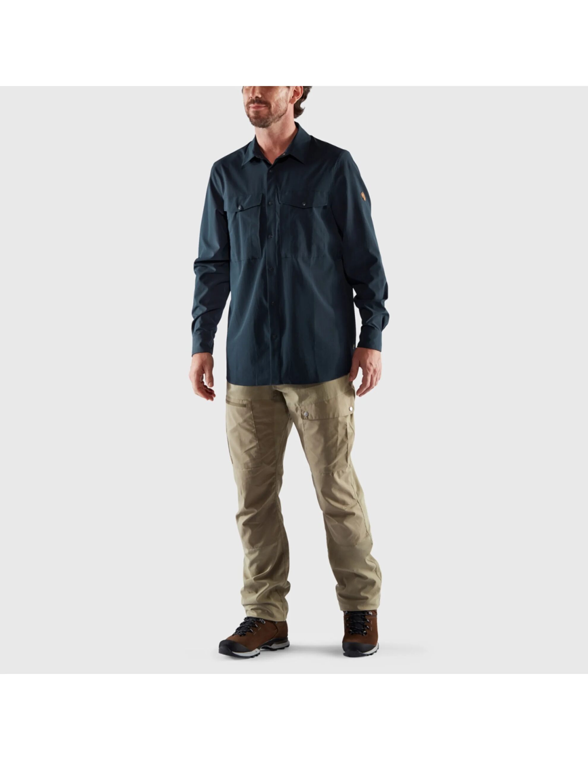 Fjallraven Abisko Trekking Shirt Men’s (Maat – XL, Kleur – Dark Navy)