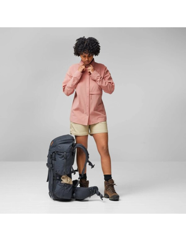 Fjallraven Abisko Trekking Shirt Women's (Maat - S, Kleur - Dusty rose)