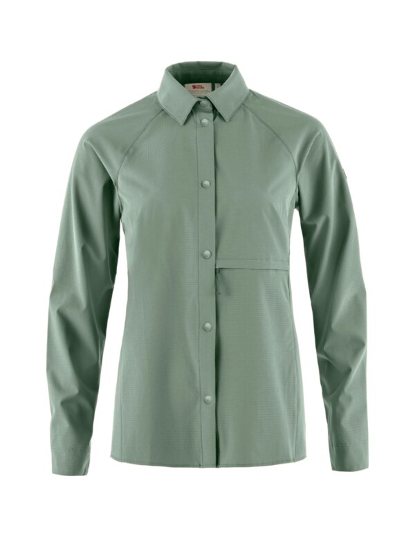 Fjallraven Abisko Trekking Shirt Women's (Maat - L, Kleur - Patina Green)