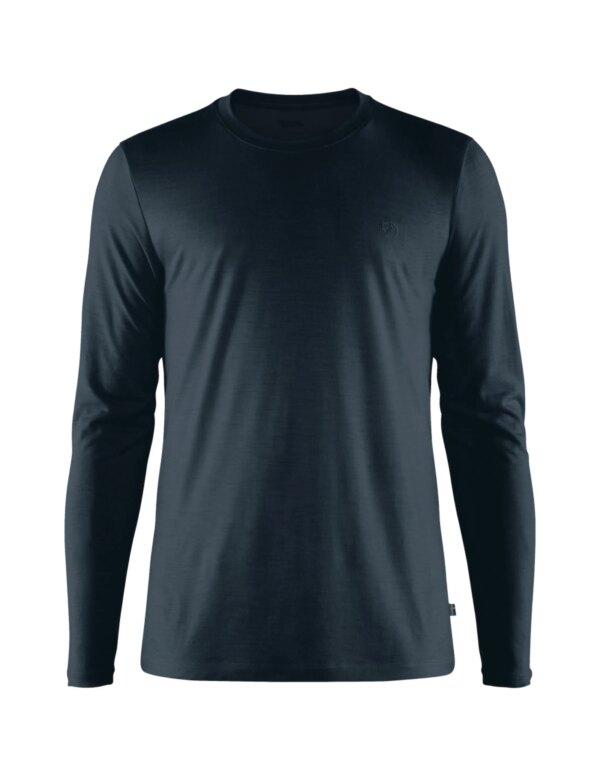 Fjallraven Abisko Wool LS Men´s (Maat - S, Kleur - Dark Navy)
