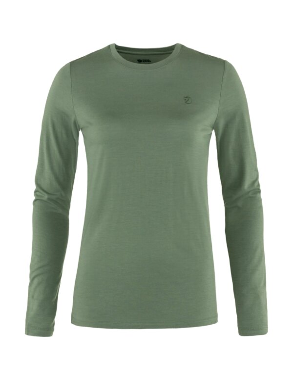 Fjallraven Abisko Wool LS Women´s (Maat - XL, Kleur - Patina Green)