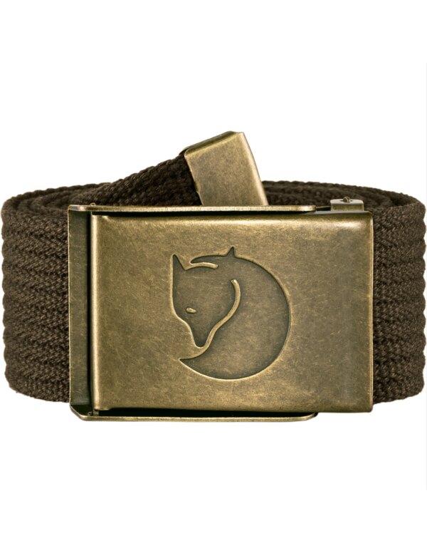 Fjallraven Canvas Brass Belt 4 cm (Maat - OS, Kleur - Dark olive)