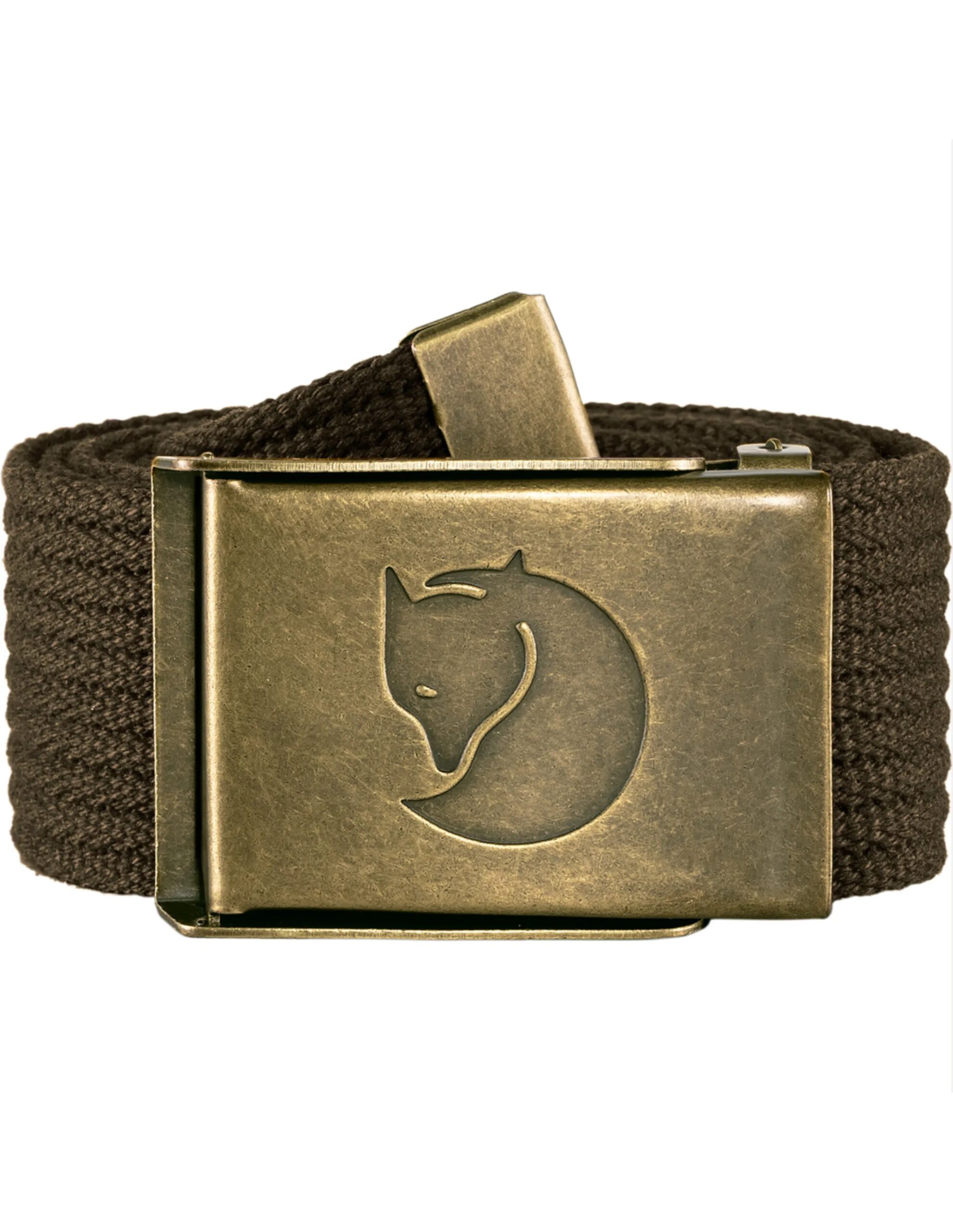 Fjallraven Canvas Brass Belt 4 cm (Maat – OS, Kleur – Dark olive)