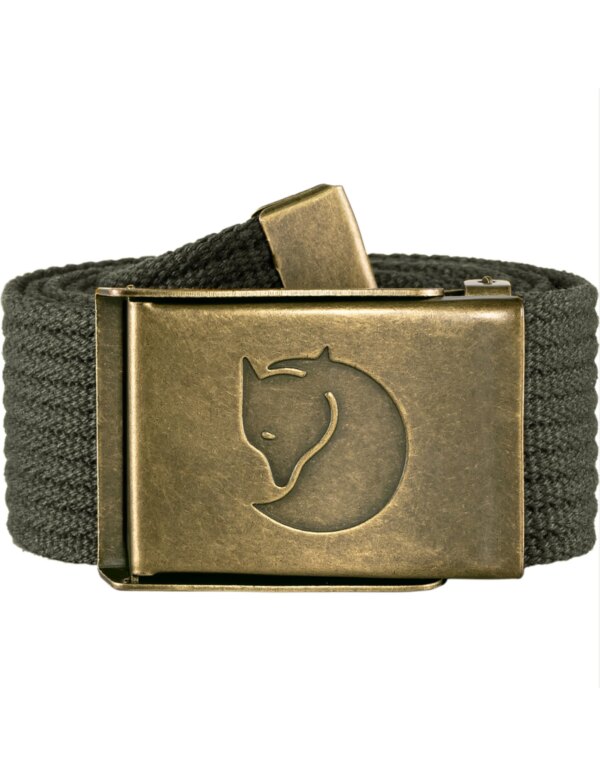 Fjallraven Canvas Brass Belt 4 cm (Maat - OS, Kleur - Mountain Grey)