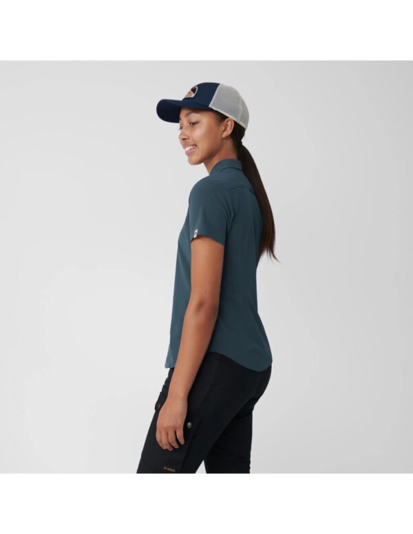 Fjallraven High Coast Lite Shirt Korte Mouw Dames (Maat - XS, Kleur - Navy)