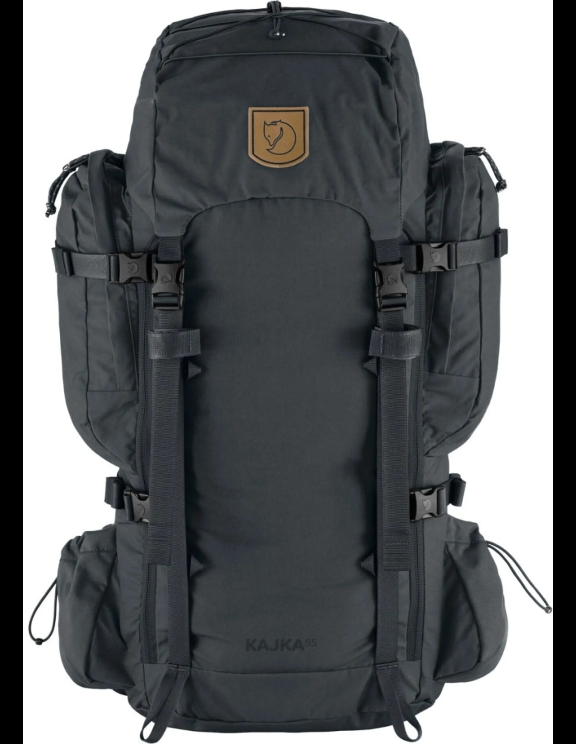 Fjallraven Kajka 55L Rugzak M/L (Maat – OS, Kleur – Coal Black)