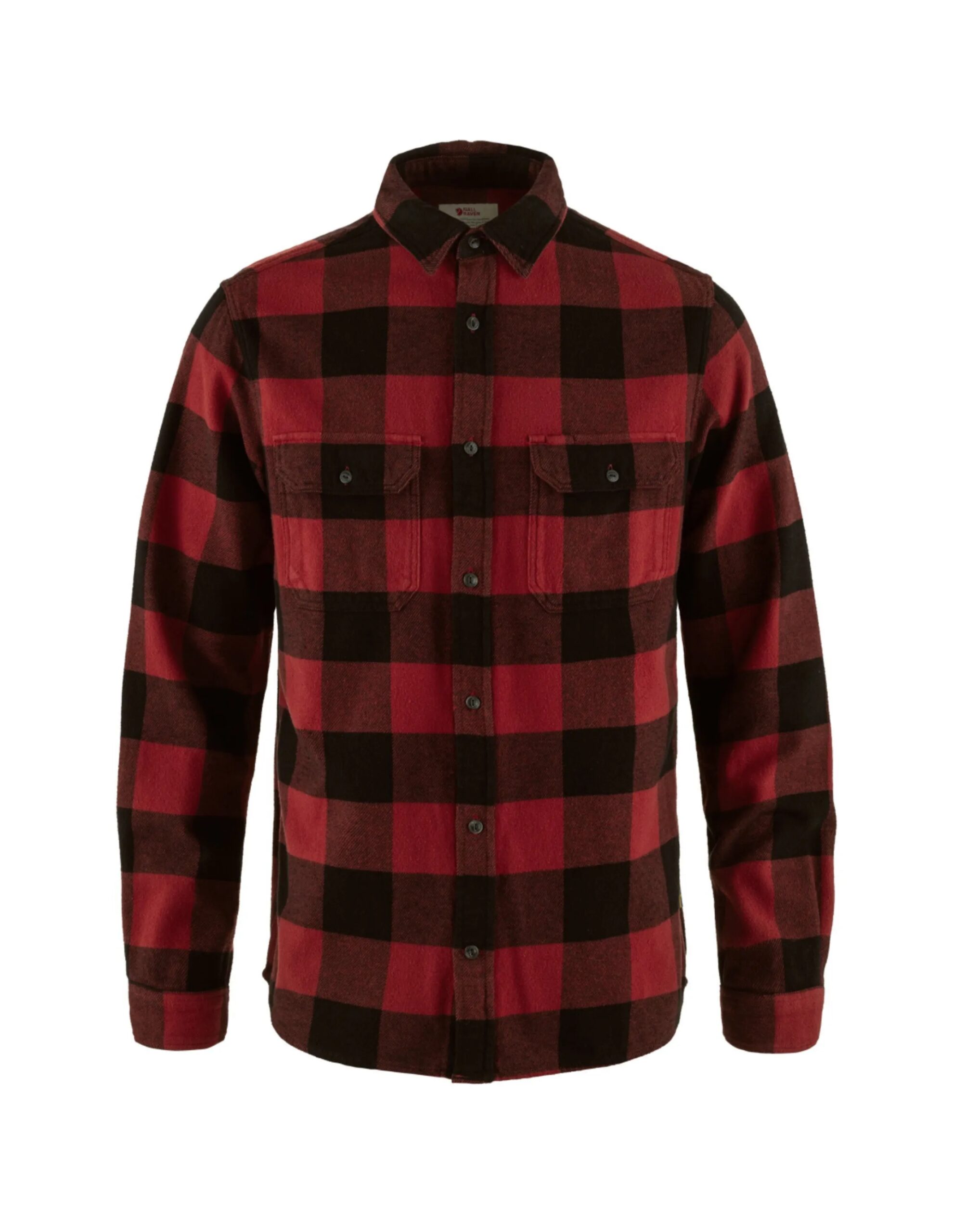 Fjallraven Men’s Övik Heavy Flannel Shirt (Maat – L, Kleur – Red-Black)