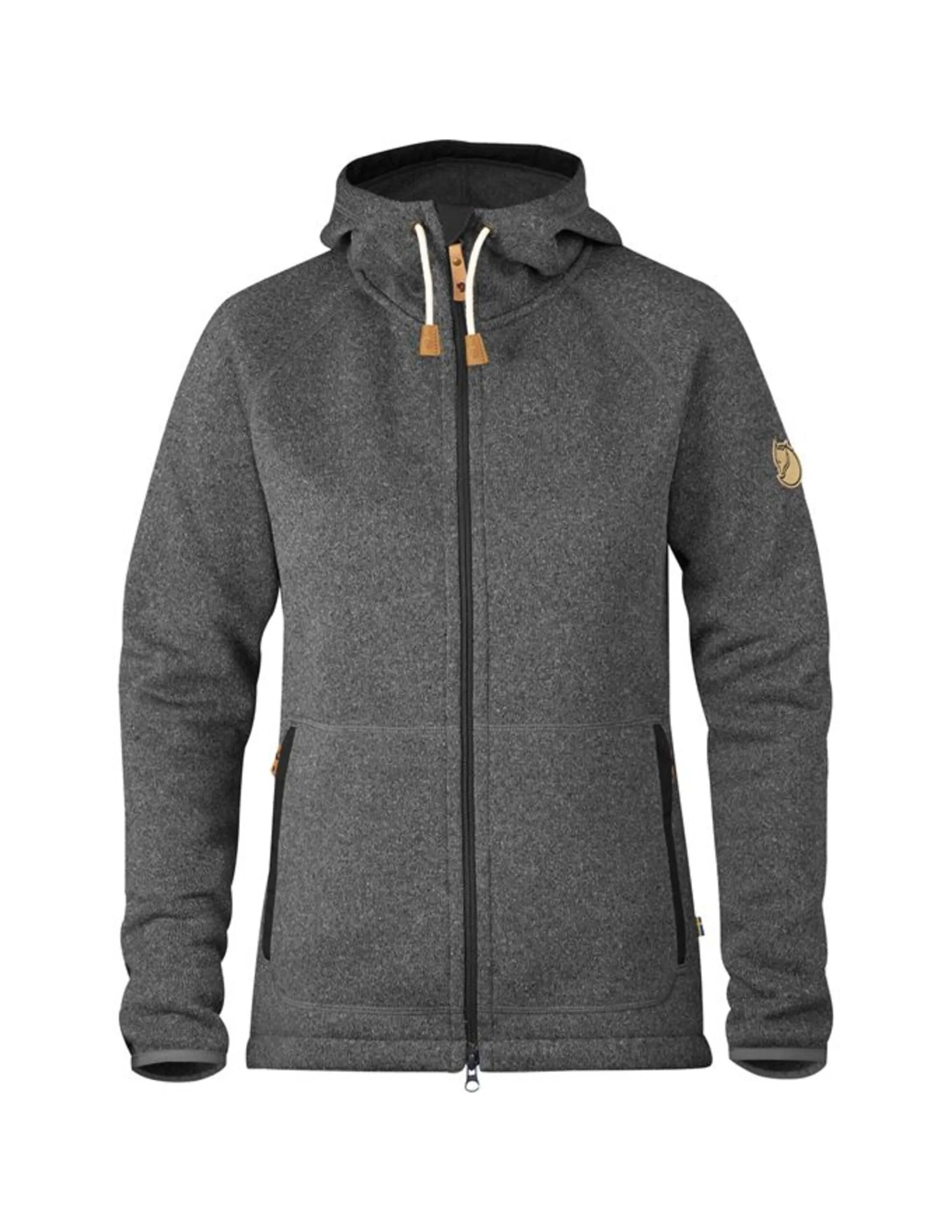 Fjallraven Övik Fleece Hoodie Women´s (Maat – S, Kleur – Dark grey)