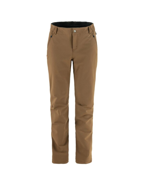 Fjallraven Women's Abisko Winter Stretch Trousers (Maat - 40/R, Kleur - Wood Brown)