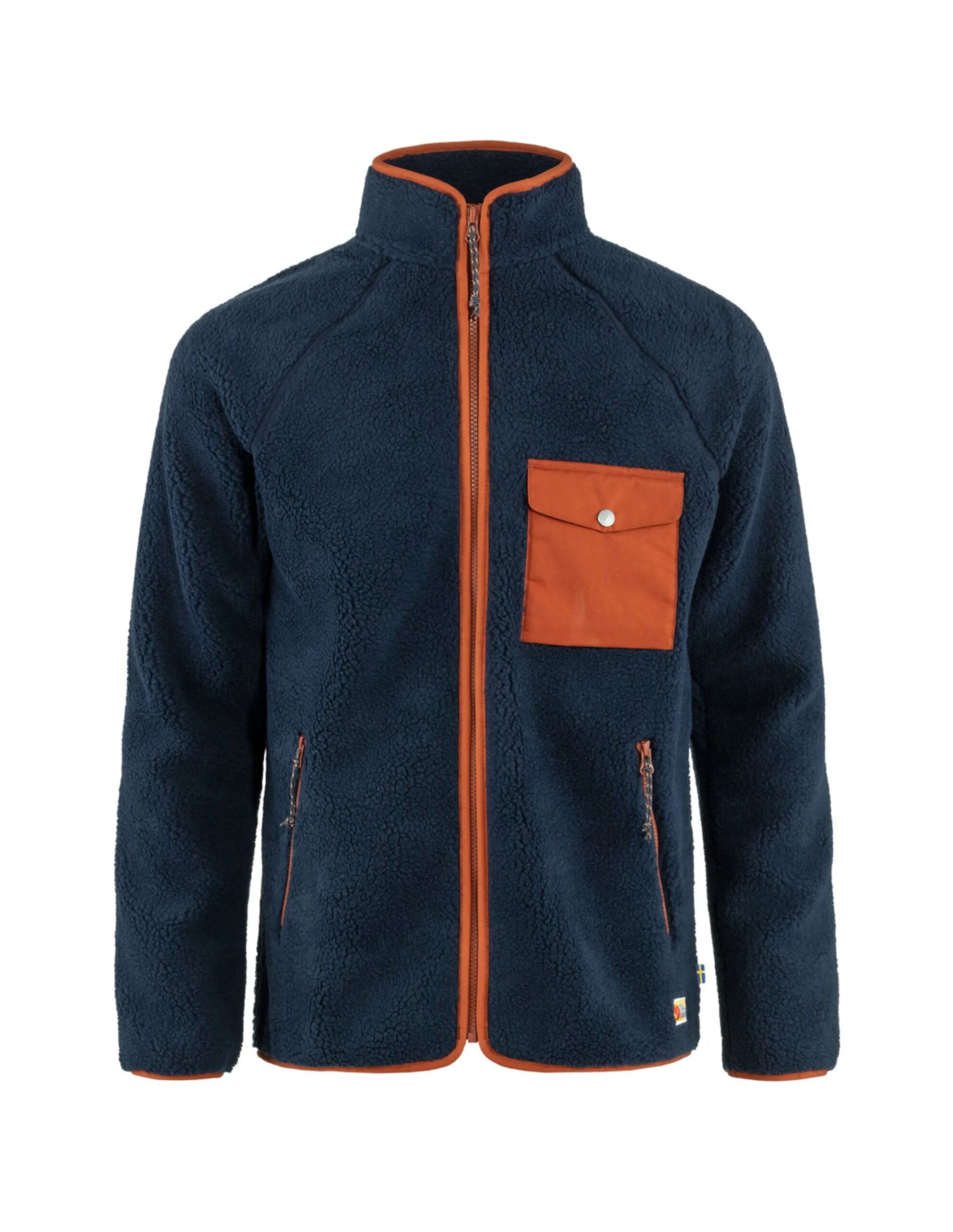 Fjällräven Vardag Pile Fleece (Maat – L, Kleur – Navy-Autumn Leaf)