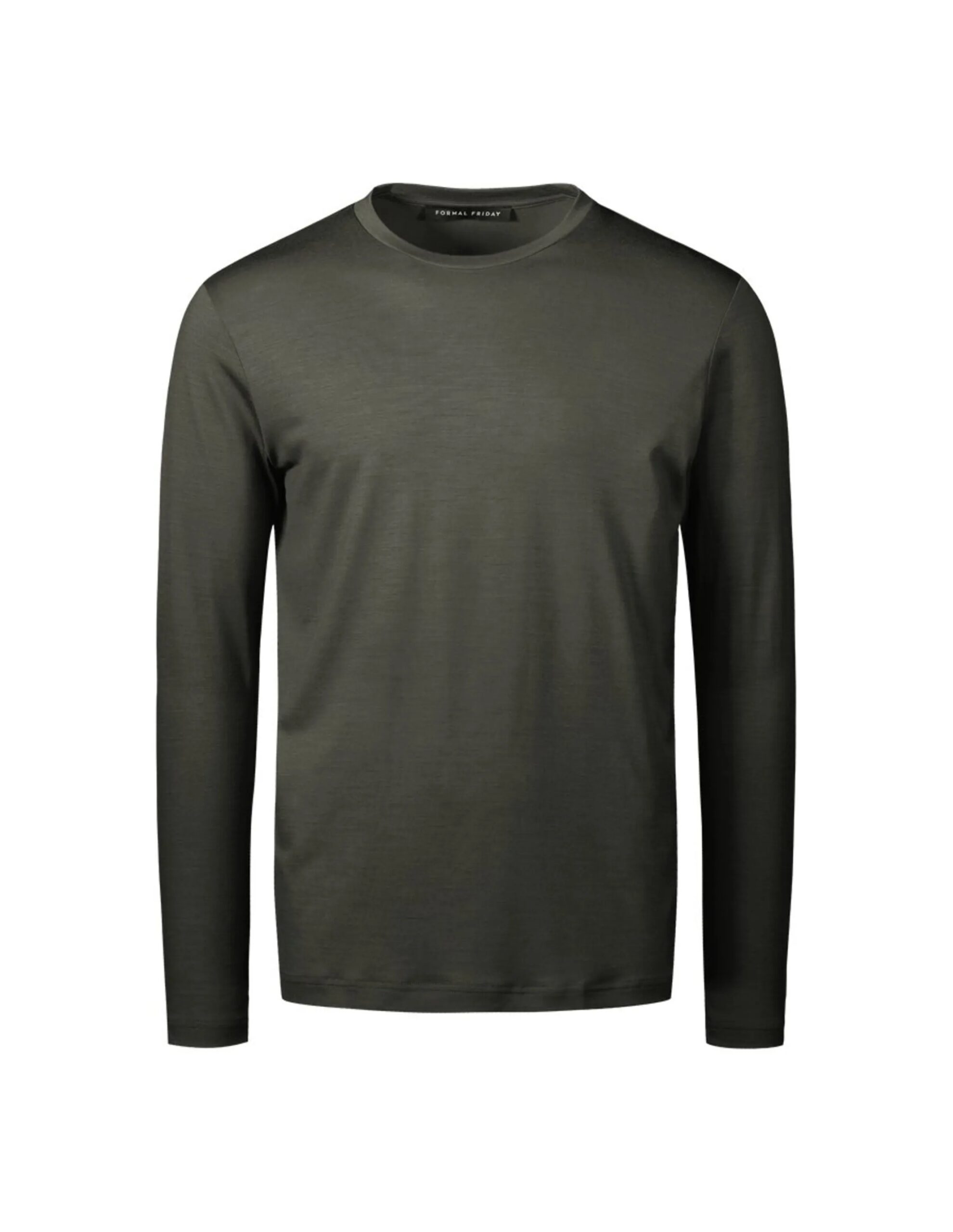 Formal Friday Ultrafine Merino Long sleeve T-Shirt (Maat – XL, Kleur – Army)