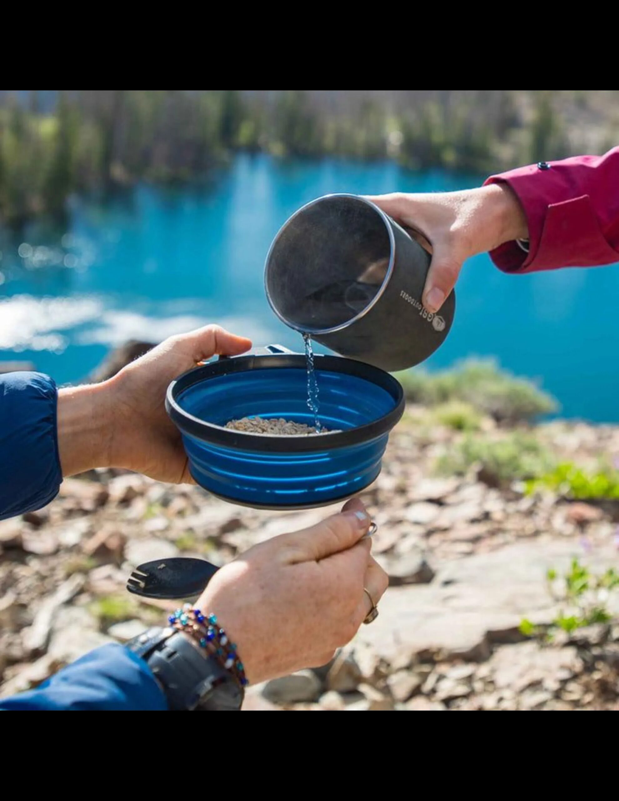 GSI Outdoors Escape Inklapbare Kom (Kleur – Blue)