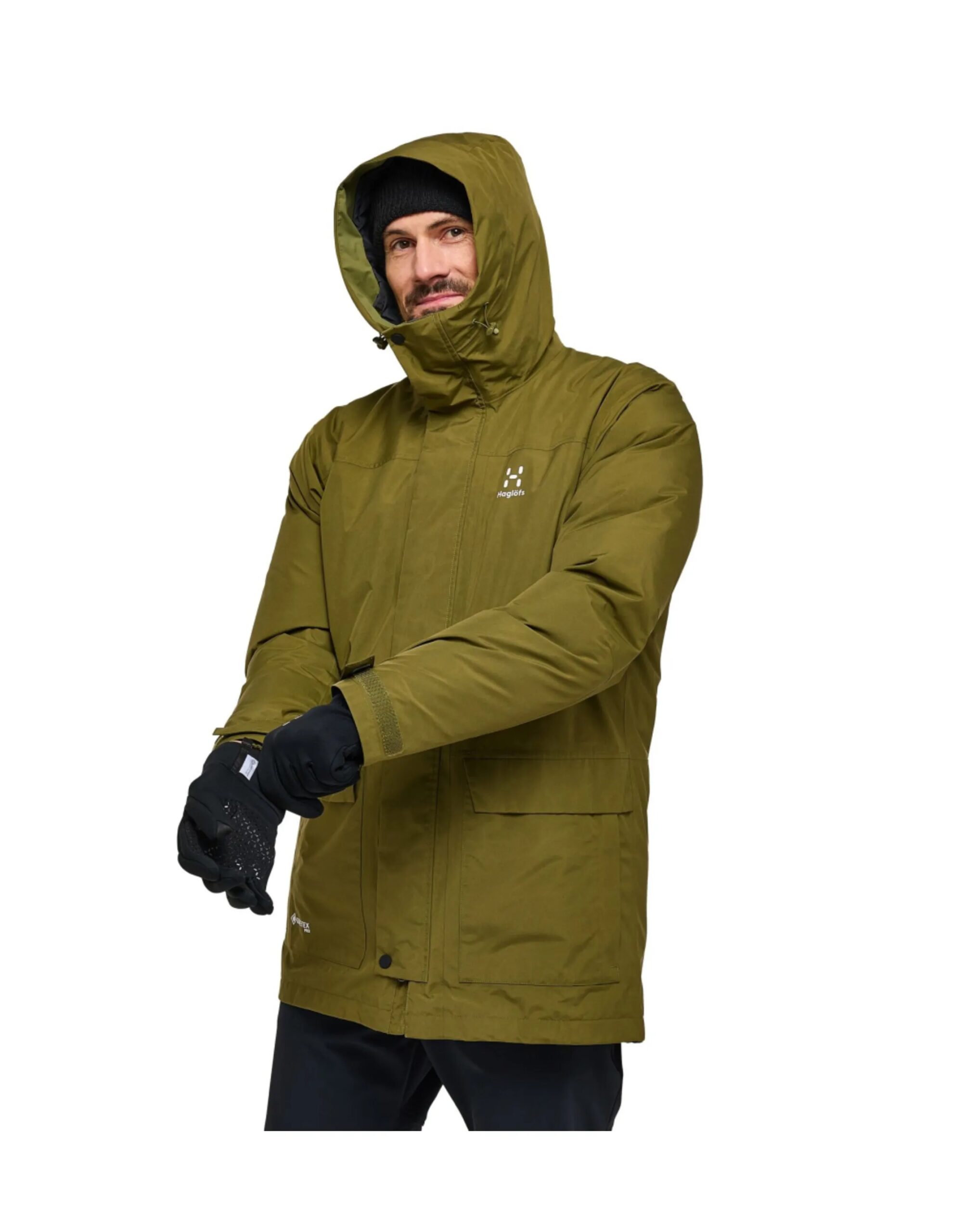 Haglofs Asp 3-in-1 GTX Parka Men (Maat – L, Kleur – Olive Green)