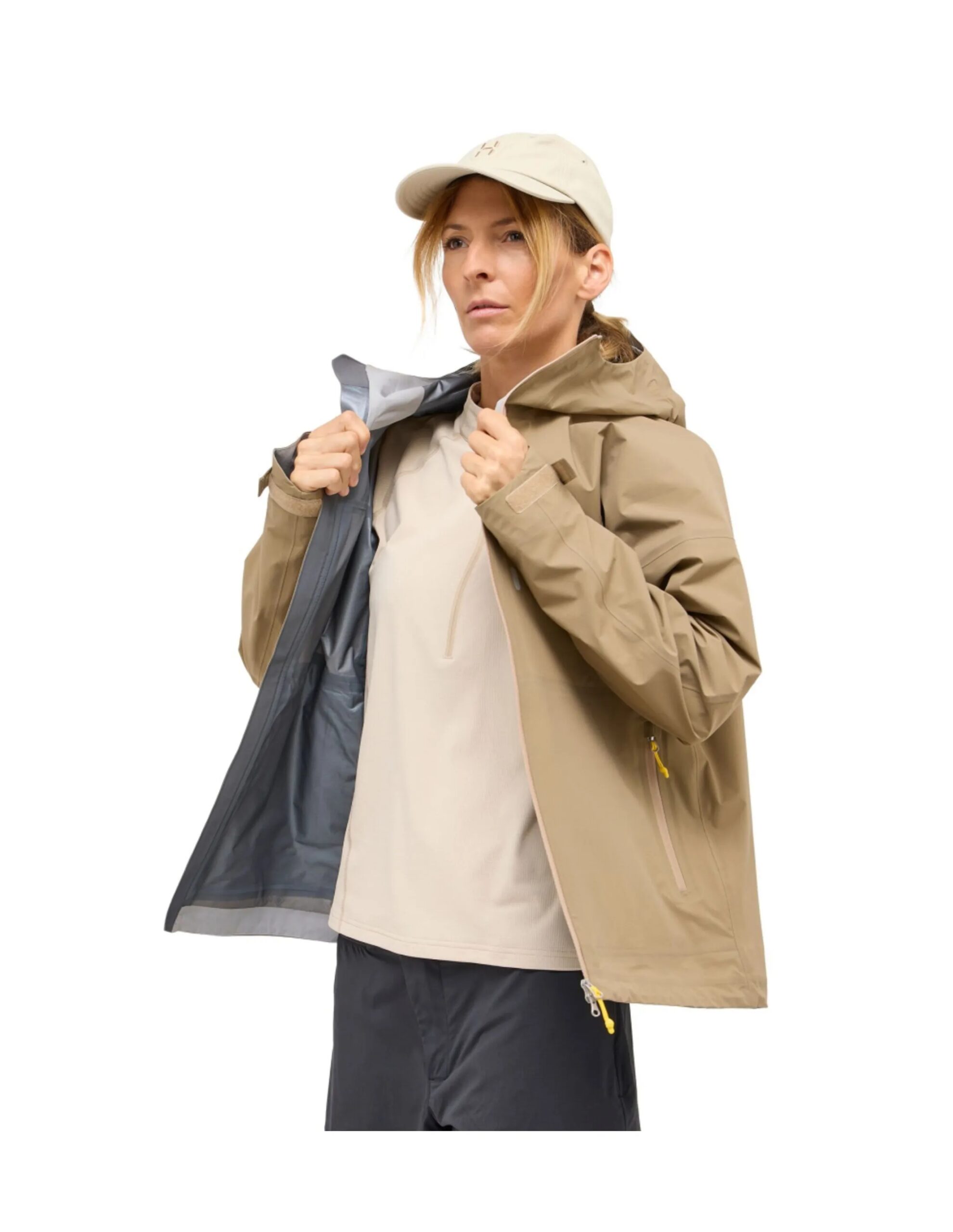 Haglofs L.I.M Airak GTX Regenjas Dames (Maat – S, Kleur – Oak Brown)