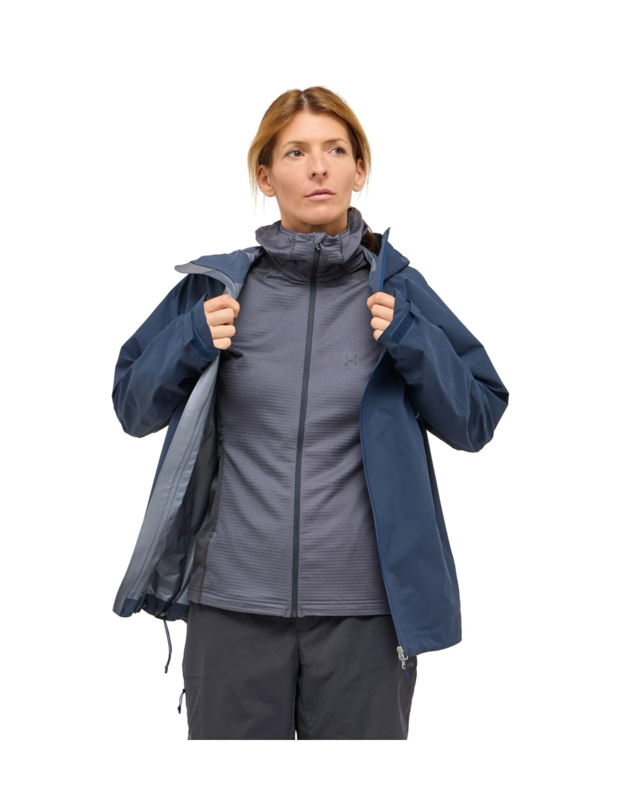 Haglofs L.I.M Airak GTX Regenjas Dames (Maat – L, Kleur – Tarn Blue)