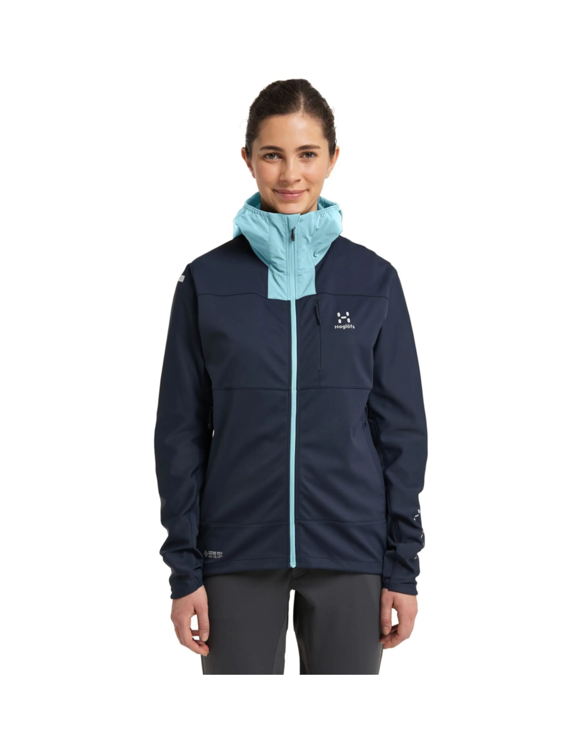 Haglofs L.I.M Hybrid Softshell Jacket Women (Maat – S, Kleur – Tarn Blue/Frost Blue)