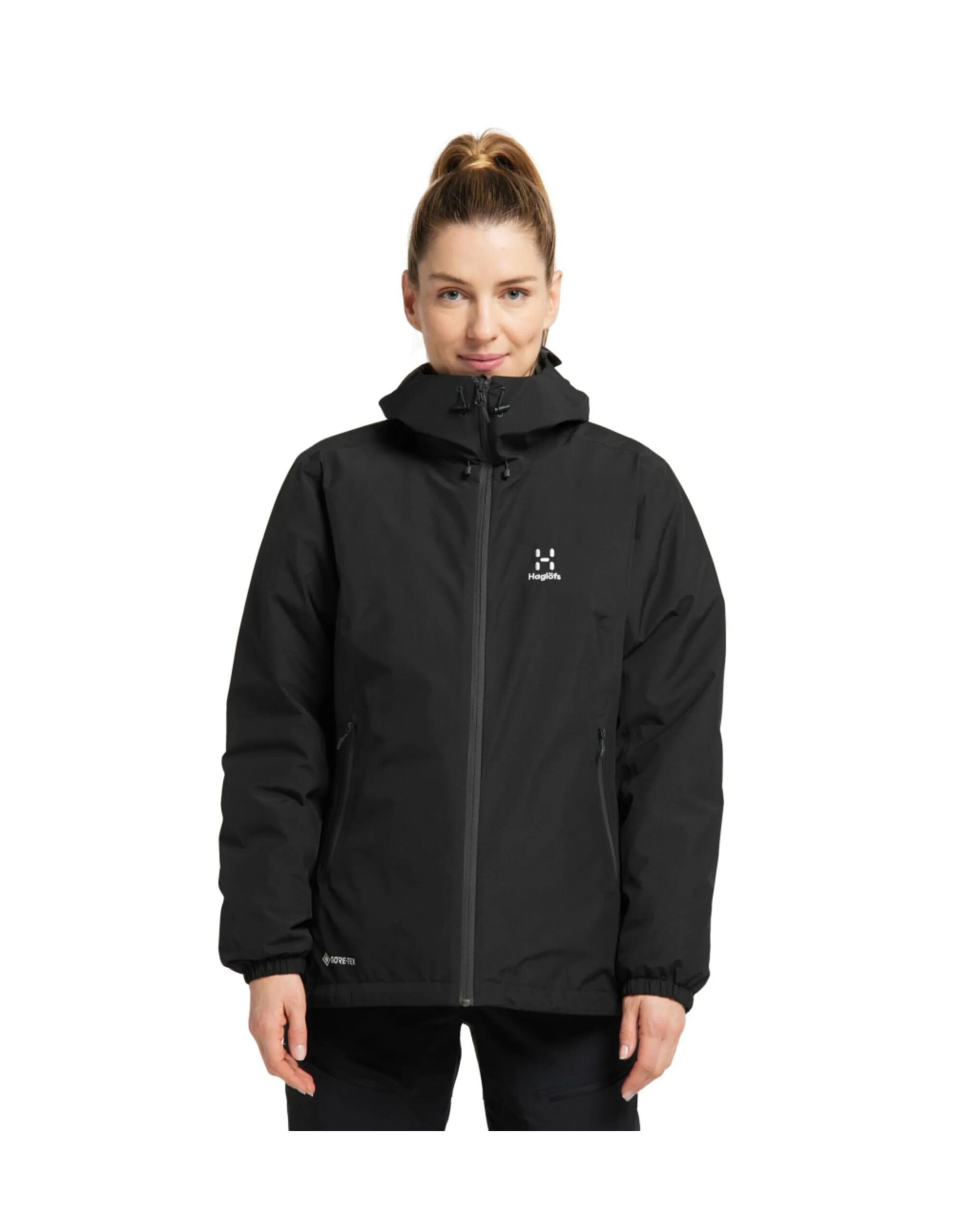 Haglöfs Eldstad 3-in-1 Mimic GTX Jacket Women (Maat – XXL, Kleur – True black)