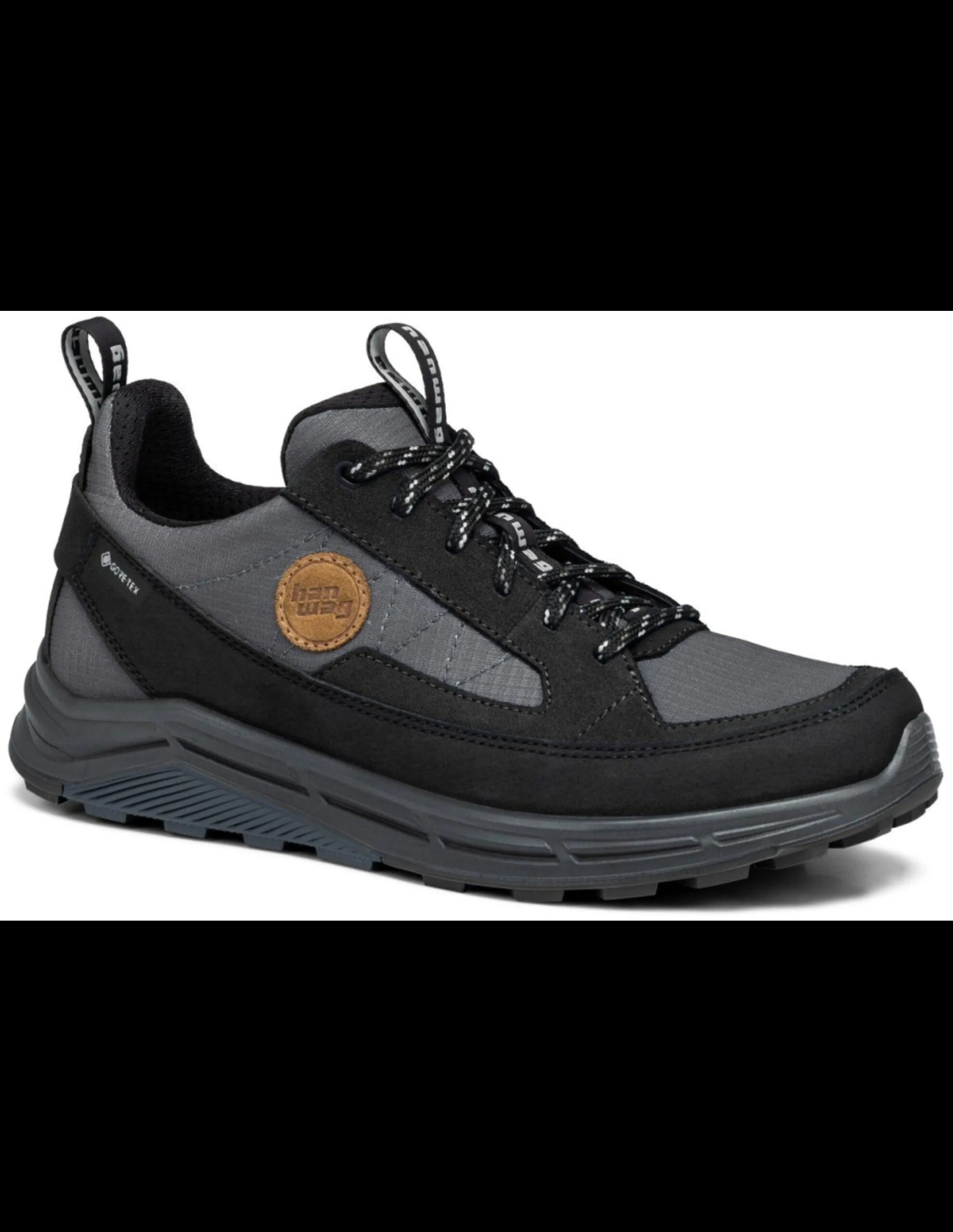 Hanwag Rotpunkt Light Low GTX Wandelschoen Heren (Maat – 9, Kleur – Black/Anthracite)