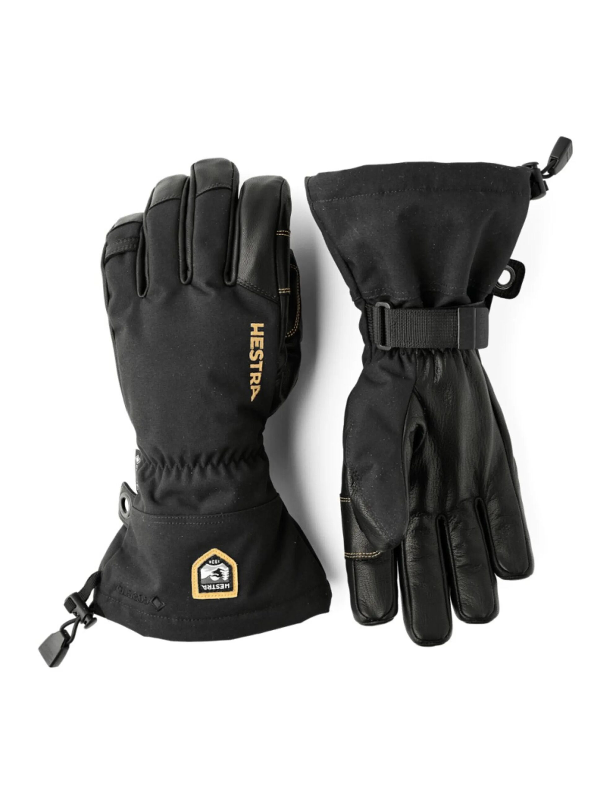 Hestra Army Leather GTX – 5 Vinger Handdchoen (Maat – 7, Kleur – Black/Black)