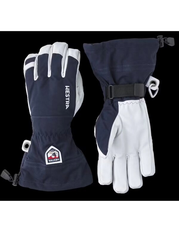Hestra Army Leather Heli Ski - 5 finger handschoen (Maat - 8, Kleur - Navy)
