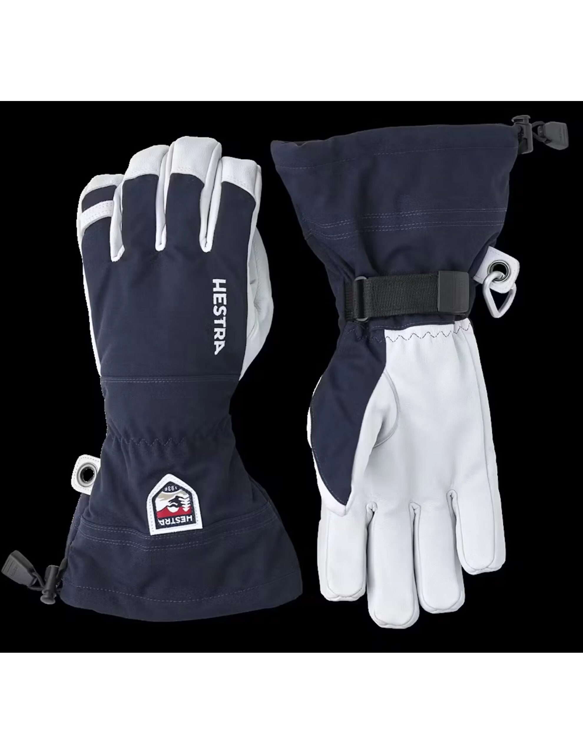 Hestra Army Leather Heli Ski – 5 finger handschoen (Maat – 8, Kleur – Navy)