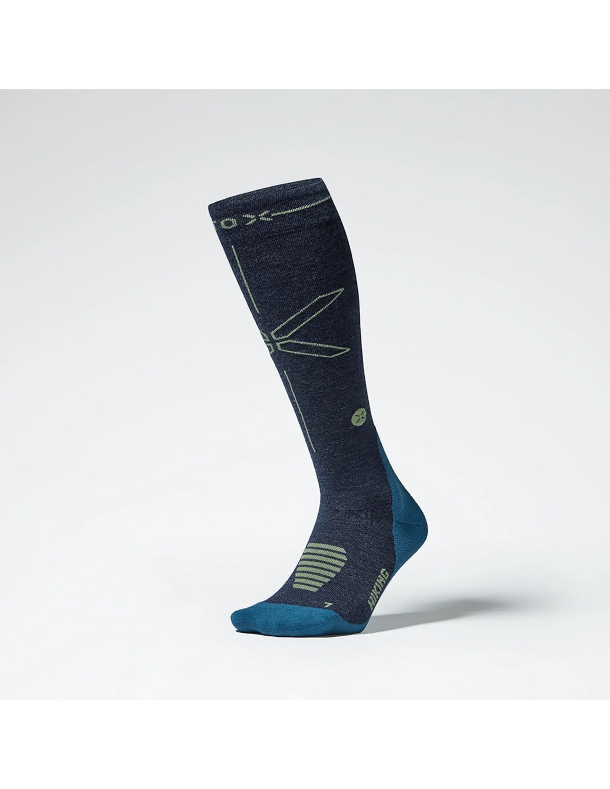 Hiking Merino Socks Men (Maat – 43-47, Kleur – Dark Blue / Olive)