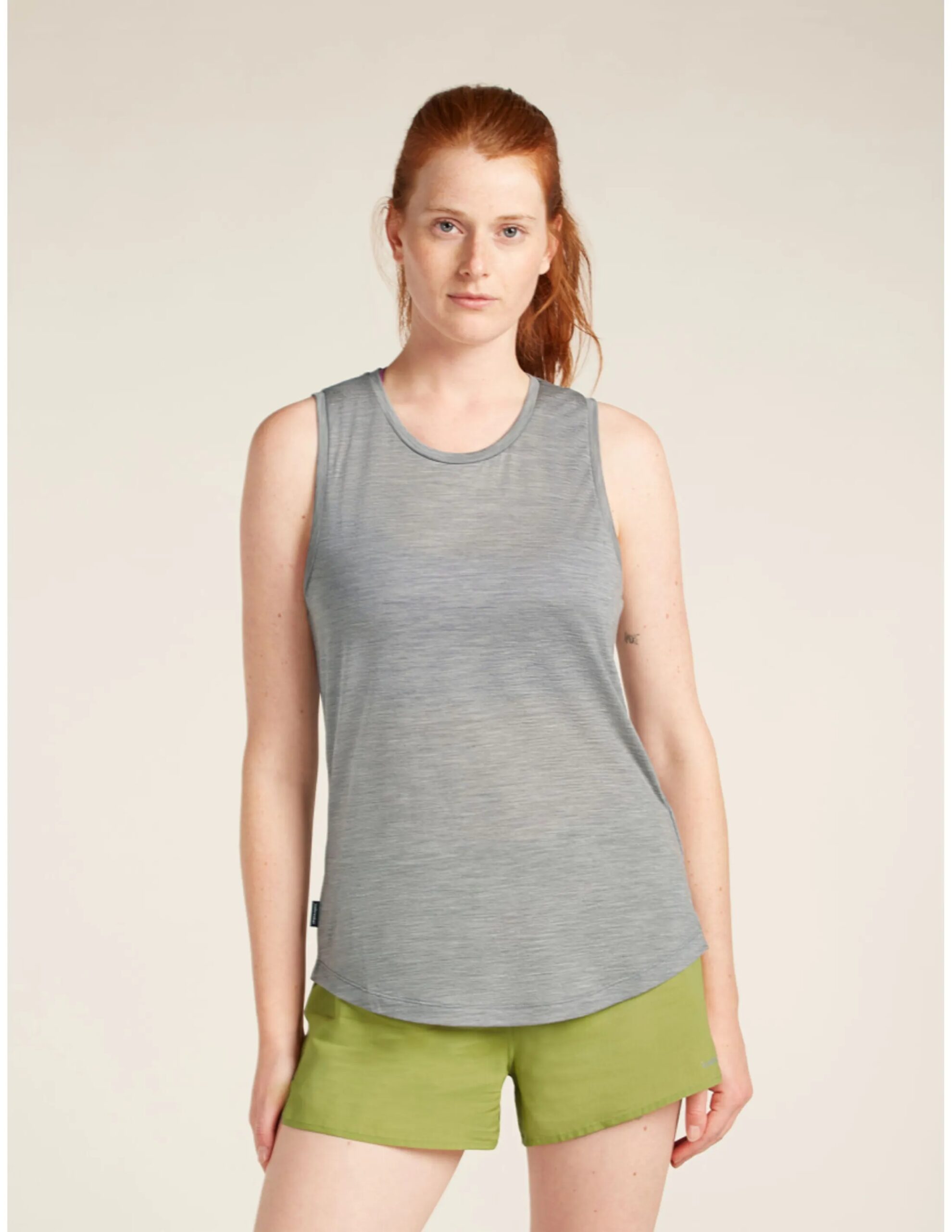 Icebreaker 125 Cool-Lite™ Sphere III Tank Top Dames (Maat – XS, Kleur – Metro Heather)