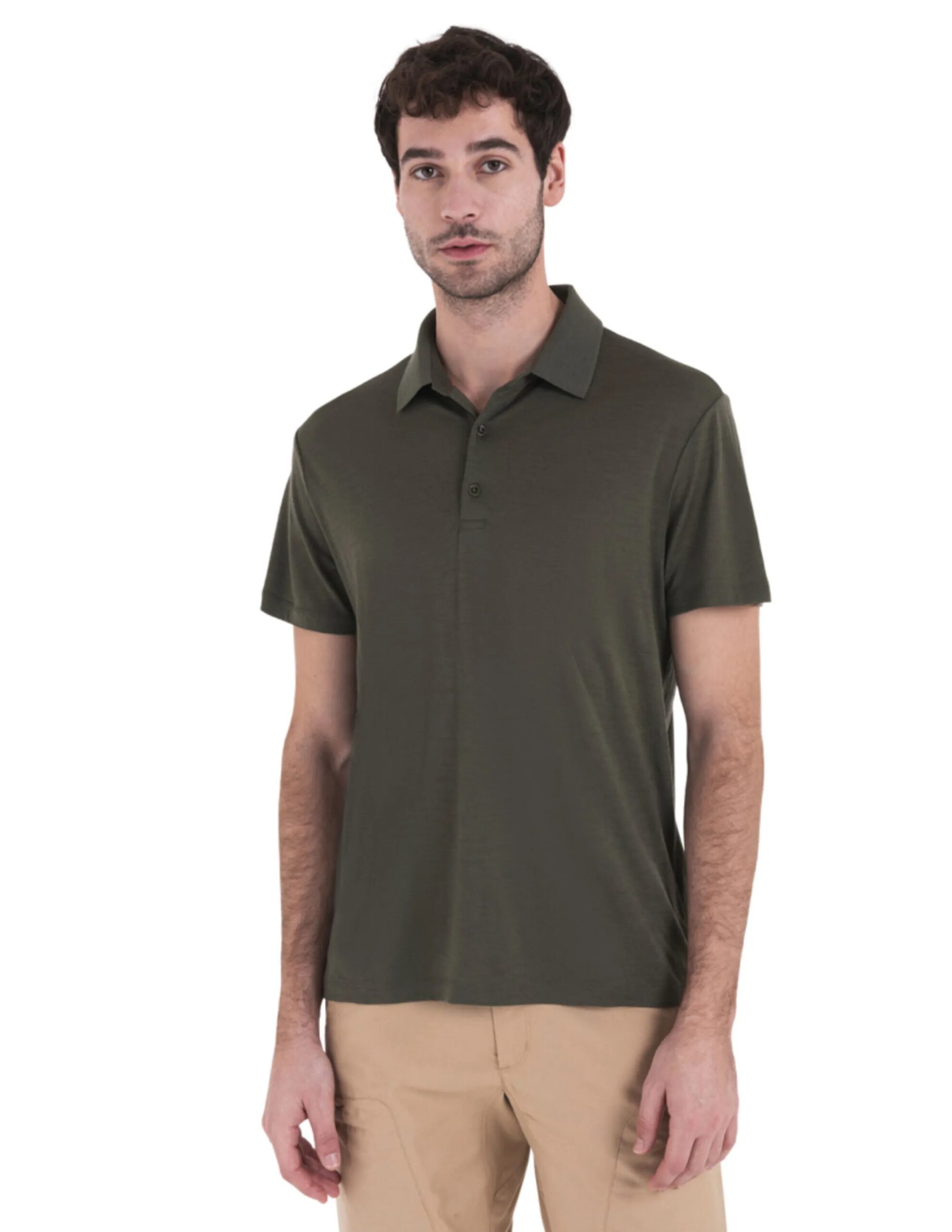 Icebreaker 150 Tech Lite III Poloshirt Heren (Maat – S, Kleur – Loden)