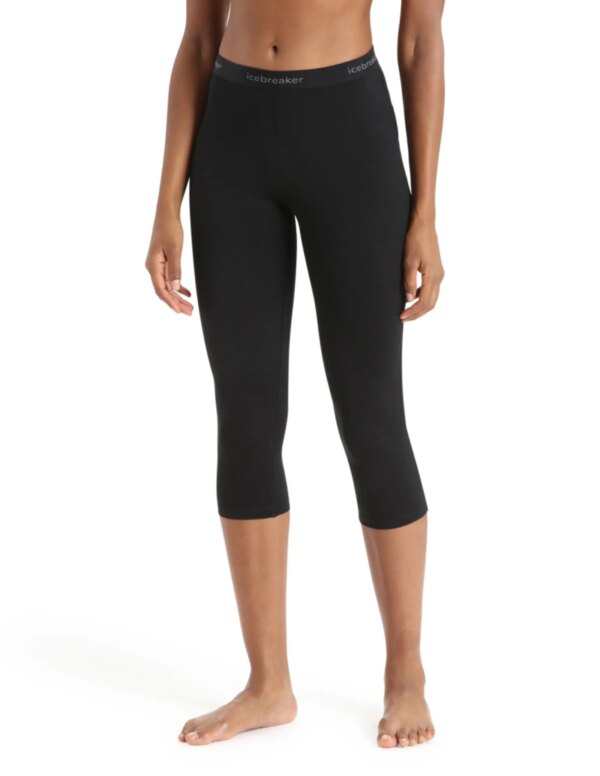 Icebreaker 200 Oasis 3/4 Legging (Maat - S, Kleur - Black)