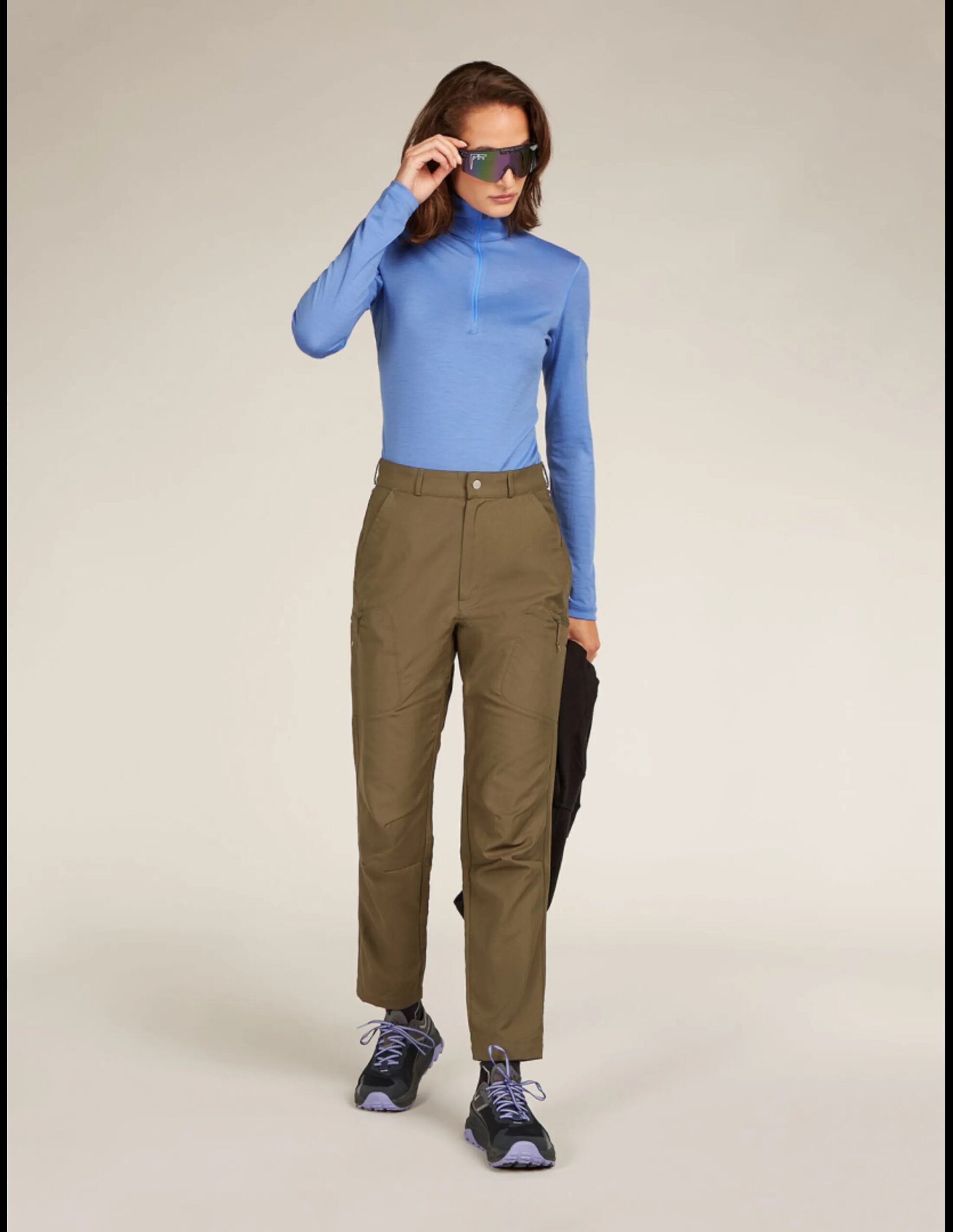 Icebreaker 200 Oasis LS Half Zip Thermal Top Danes (Maat – S, Kleur – Baja)
