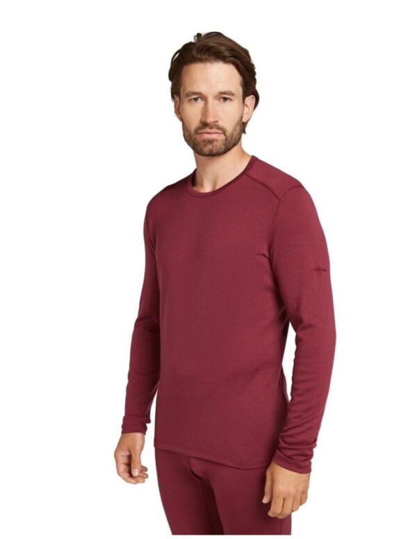 Icebreaker 260 Tech LS Crewe Thermal Top Heren (Maat - L, Kleur - Port)