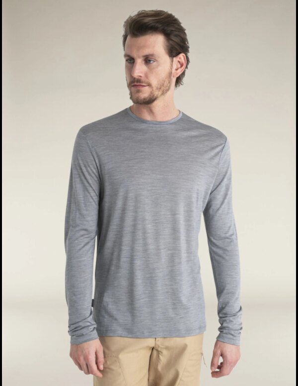Icebreaker Cool-Lite™ 125 Sphere Shirt Heren (Maat - S, Kleur - Metro Heather)