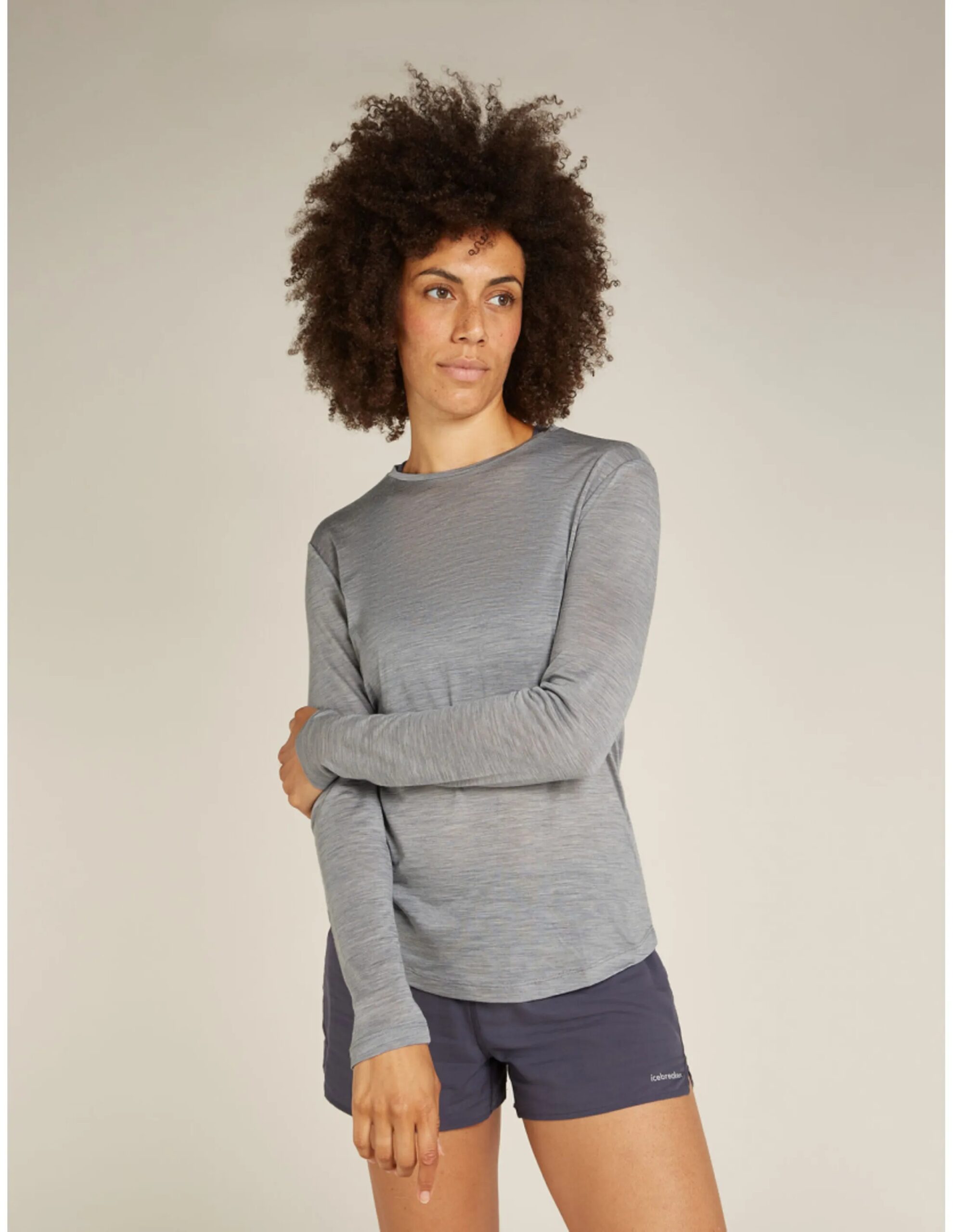 Icebreaker Cool-Lite™ Sphere Shirt Dames (Maat – S, Kleur – Metro Heather)