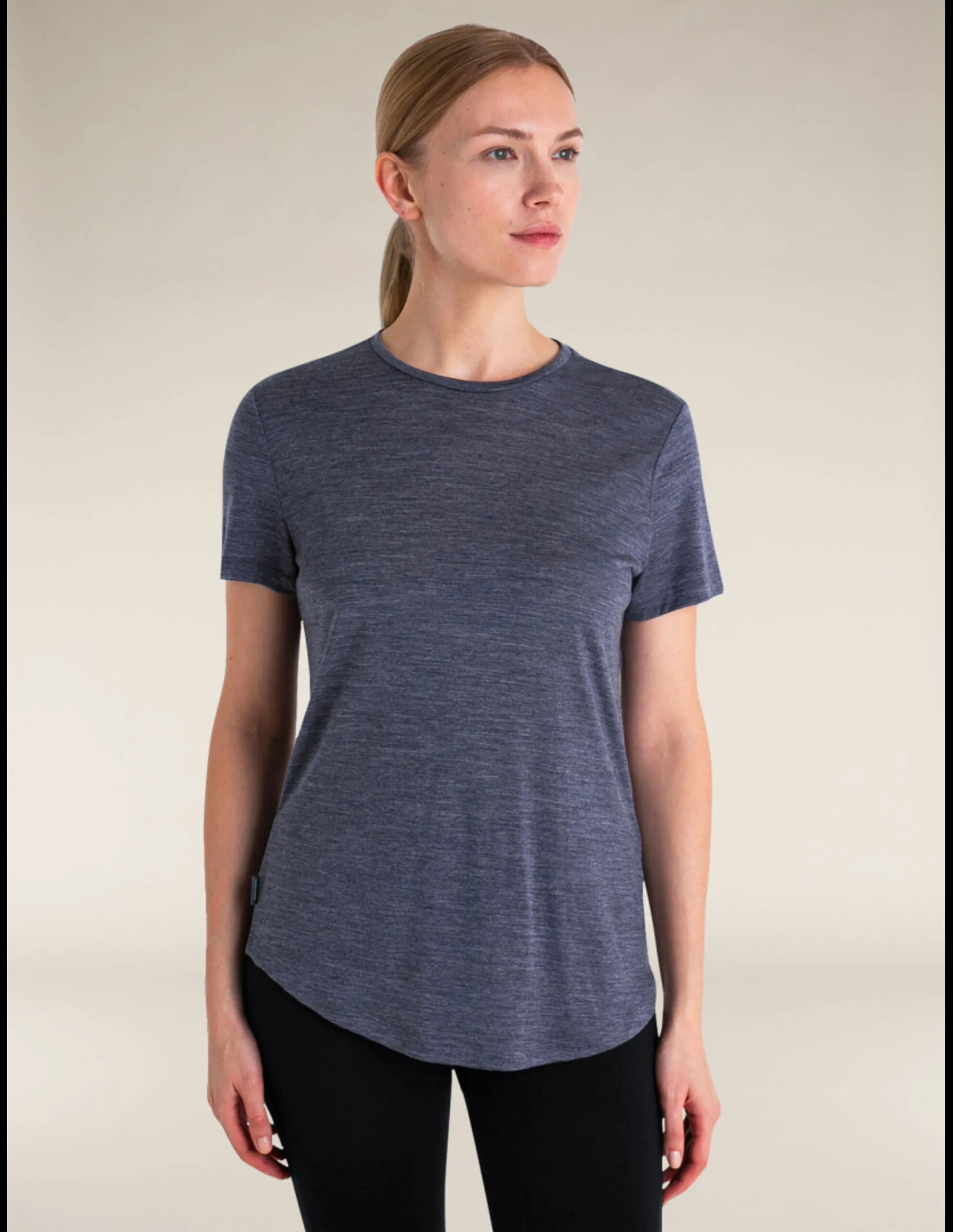 Icebreaker Cool-Lite™125 Sphere T-Shirt Dames (Maat – M, Kleur – Midnight Navy Heather)