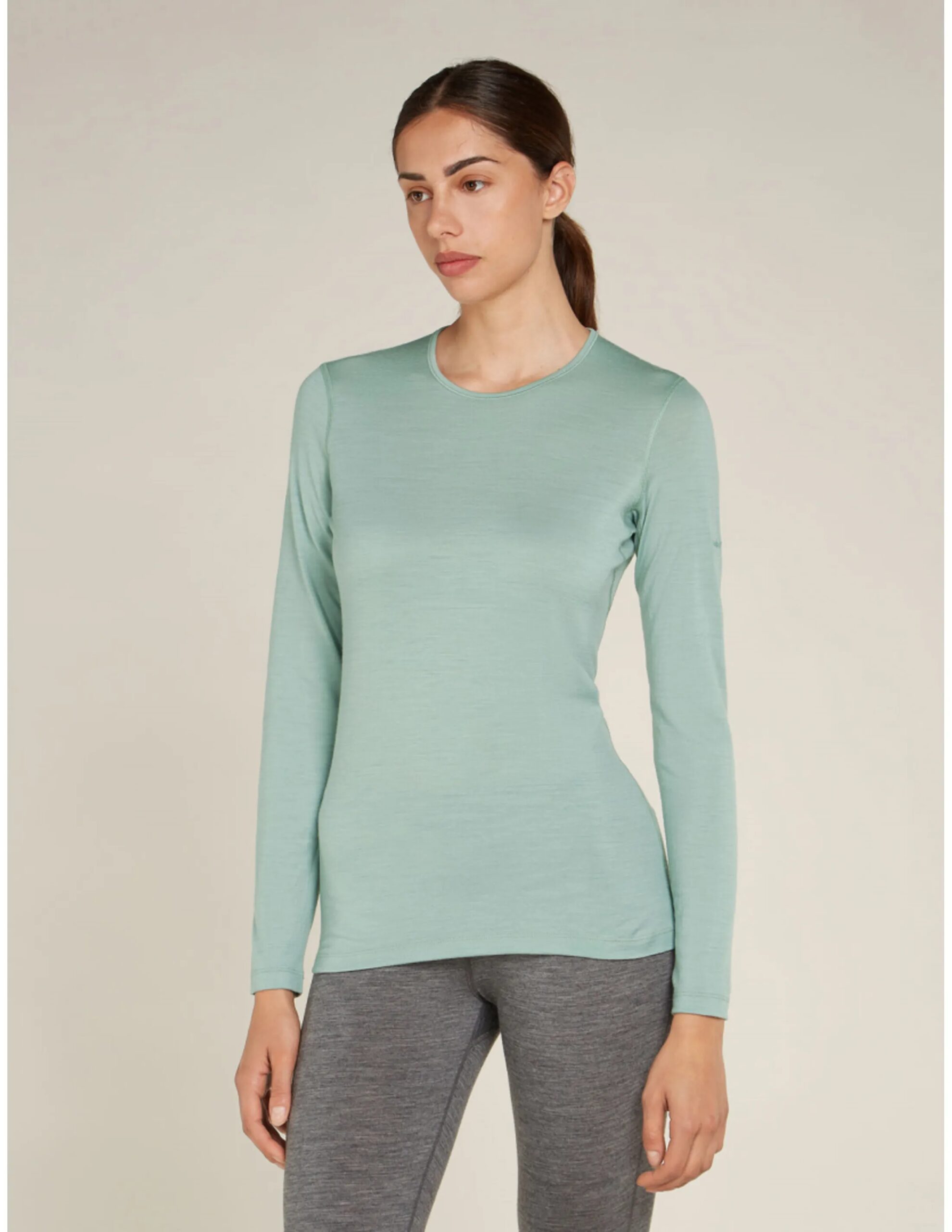 Icebreaker Icebreaker Women’s 200 Oasis Crewe Thermal Top (Maat – S, Kleur – Moss)