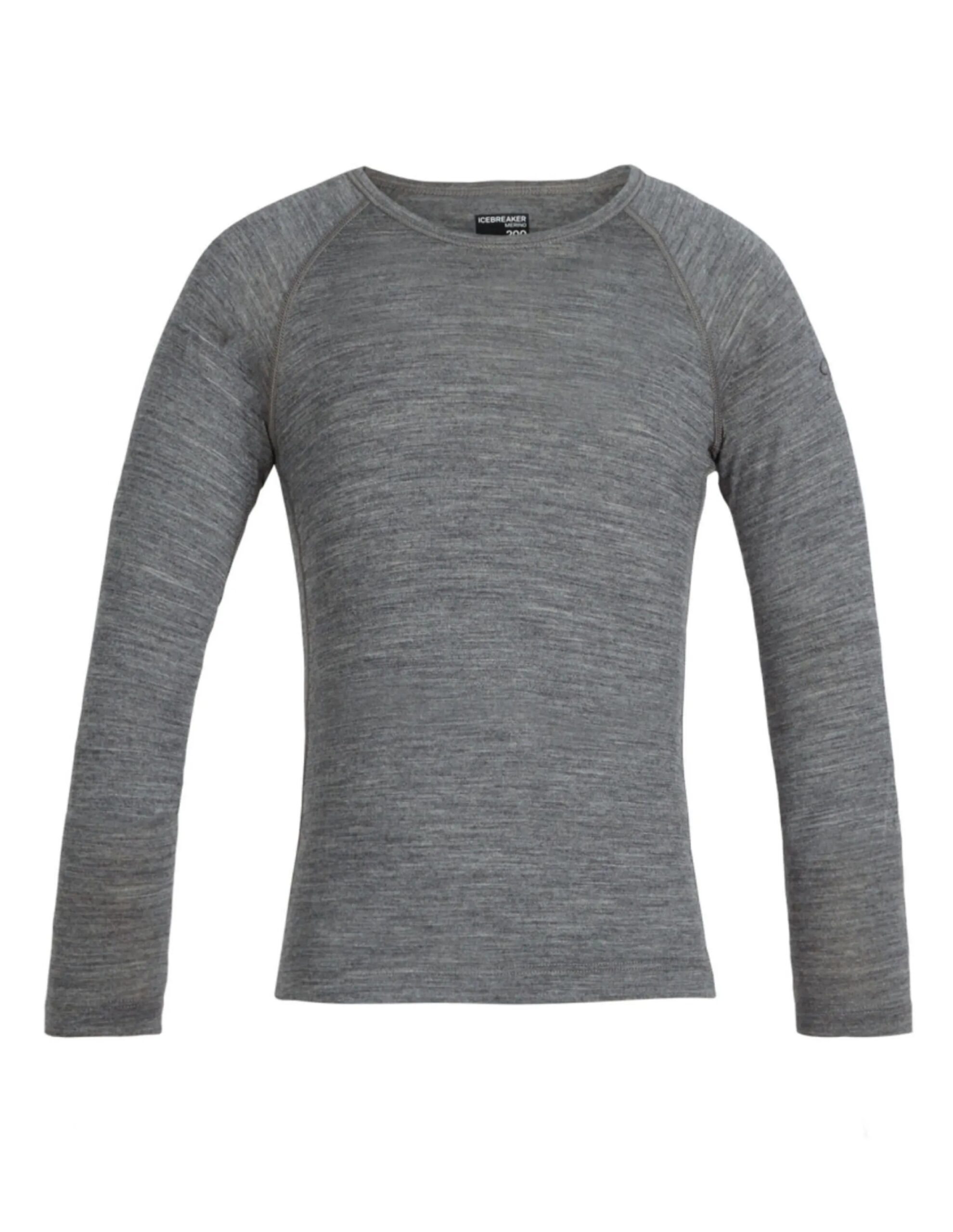 Icebreaker Kids 200 Oasis LS Crewe (Maat – 8, Kleur – Gritstone Heather)