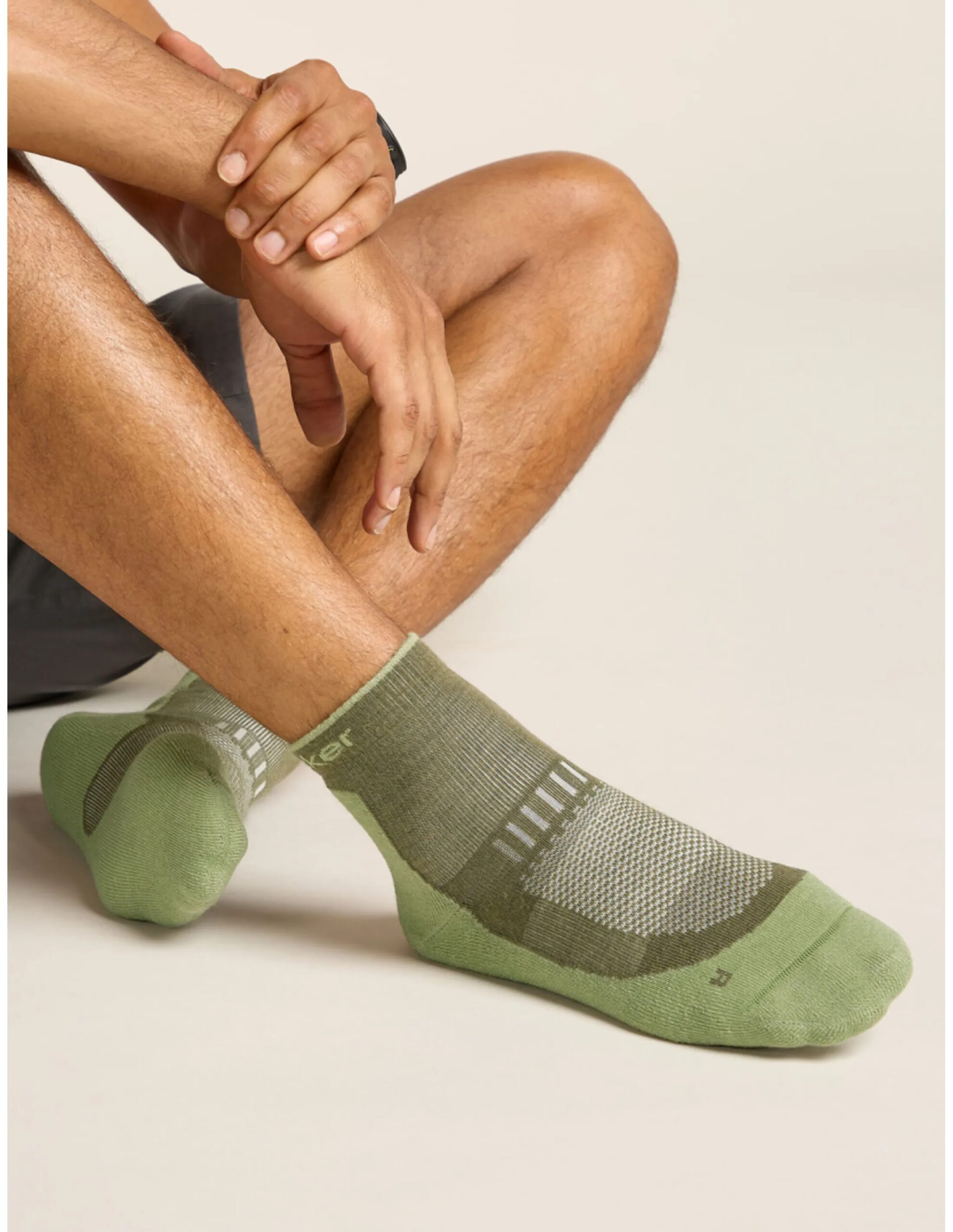 Icebreaker Meino Hike+ Light Mini Sokken Heren (Maat – M, Kleur – Loden/Lichen)