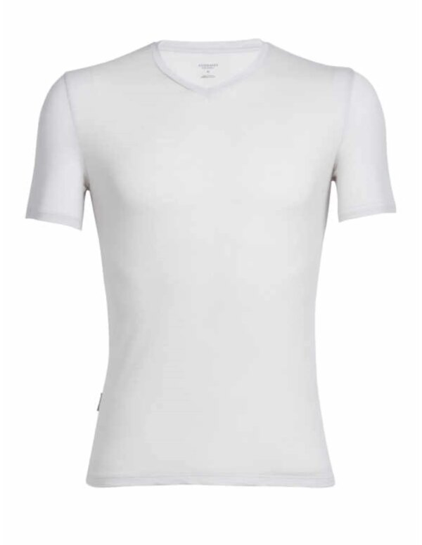 Icebreaker Mens Anatomica SS V (Maat - S, Kleur - Snow)